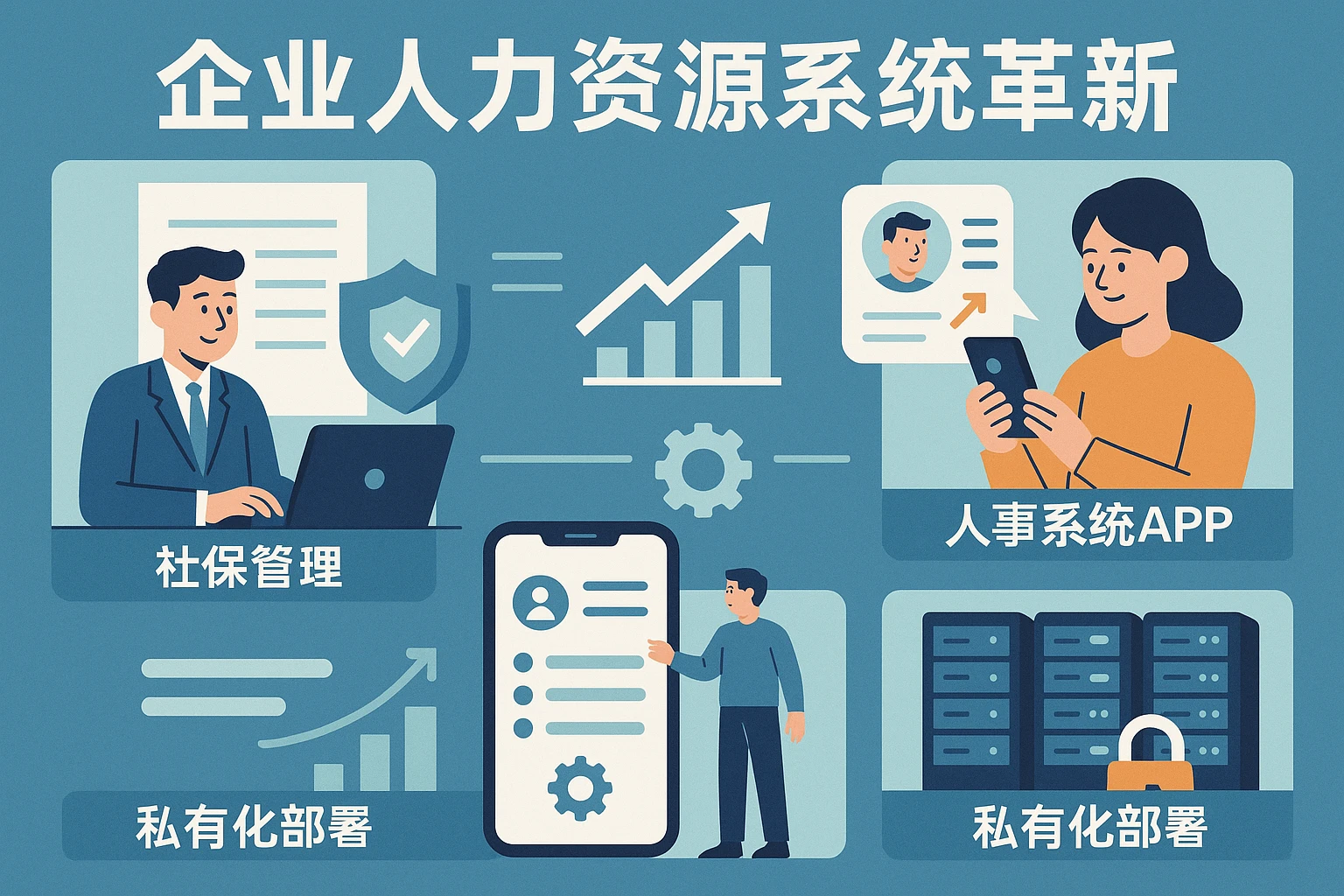 企业人力资源系统革新：优化社保管理，提升人事系统APP与私有化部署价值
