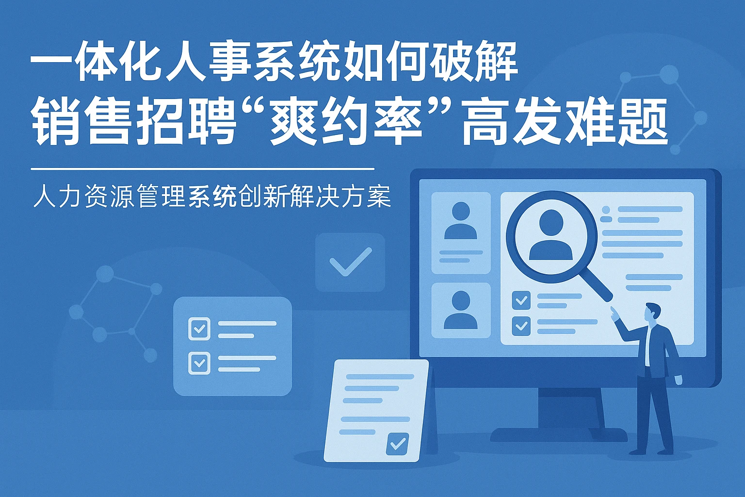 一体化人事系统如何破解销售招聘“爽约率”高发难题——人力资源管理系统创新解决方案