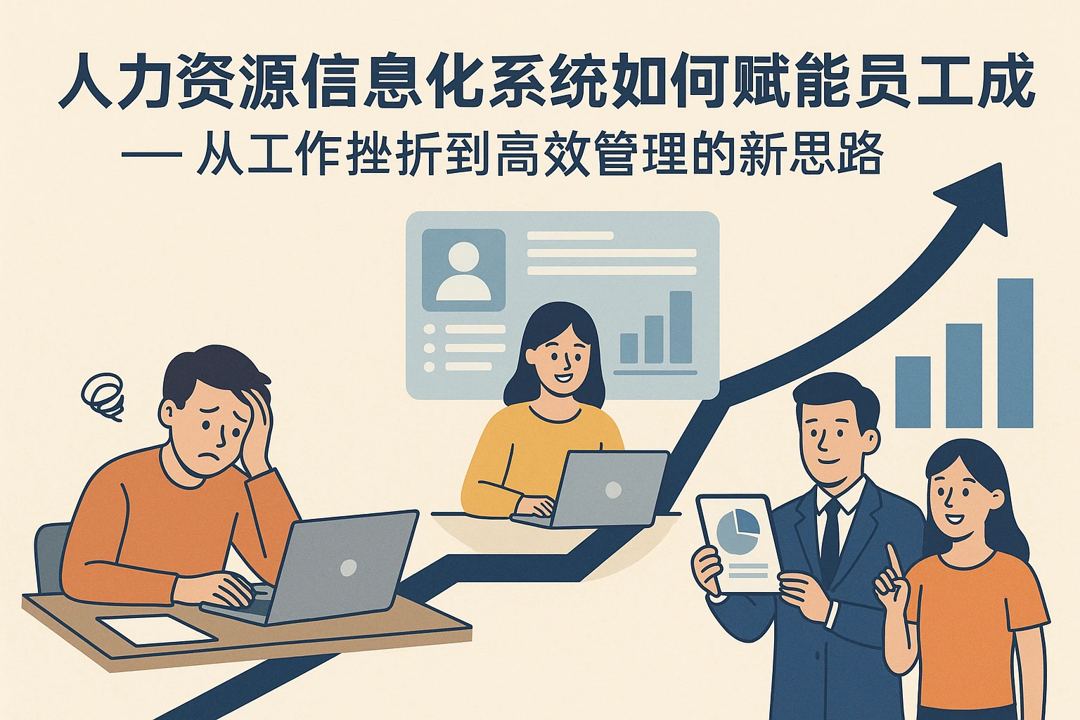 人力资源信息化系统如何赋能员工成长 —— 从工作挫折到高效管理的新思路