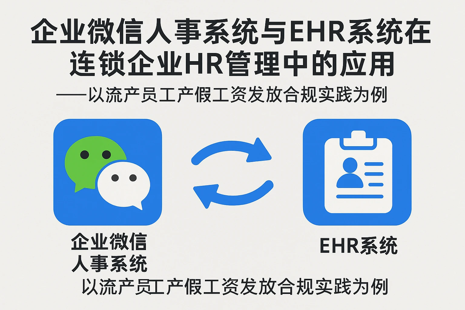 企业微信人事系统与EHR系统在连锁企业HR管理中的应用——以流产员工产假工资发放合规实践为例