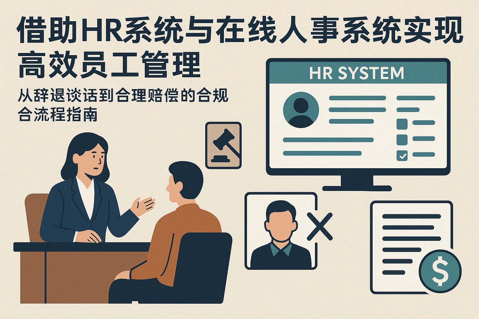 借助HR系统与在线人事系统实现高效员工管理——从辞退谈话到合理赔偿的合规全流程指南