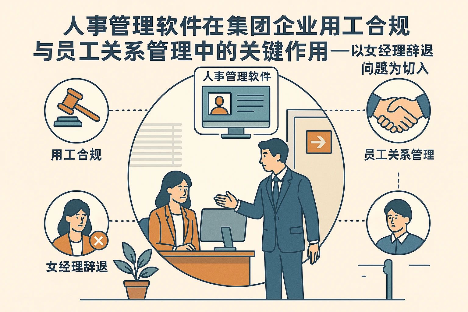 人事管理软件在集团企业用工合规与员工关系管理中的关键作用——以女经理辞退问题为切入
