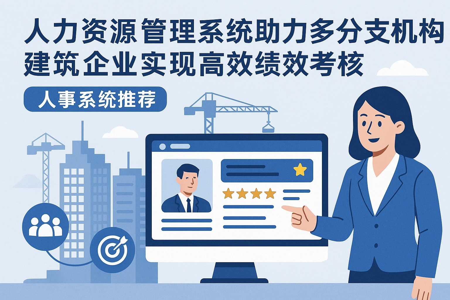 人力资源管理系统助力多分支机构建筑企业实现高效绩效考核——人事系统推荐
