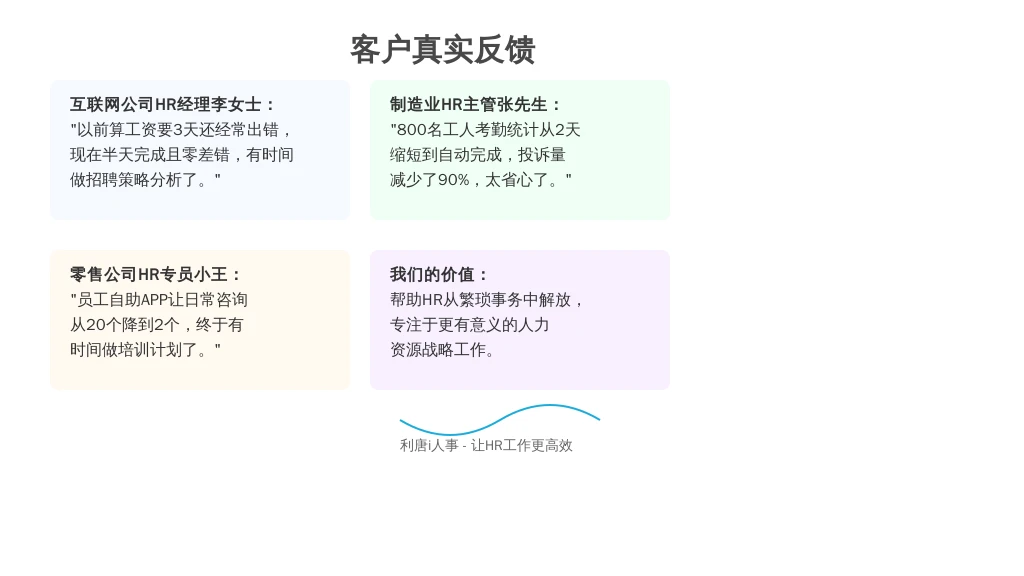 二、服务质量与客户评价：HR的“贴心助手”