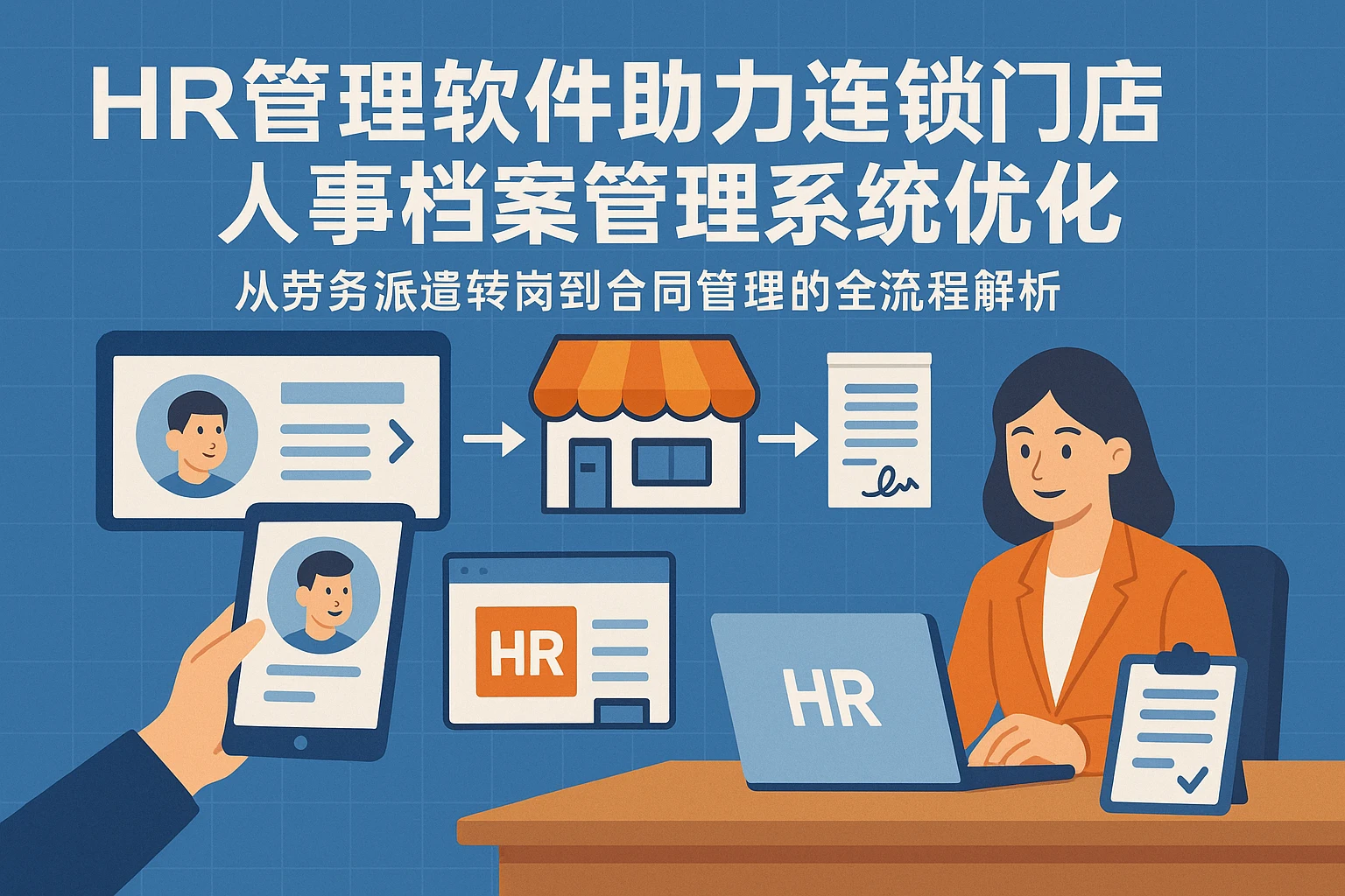 HR管理软件助力连锁门店人事档案管理系统优化——从劳务派遣转岗到合同管理的全流程解析