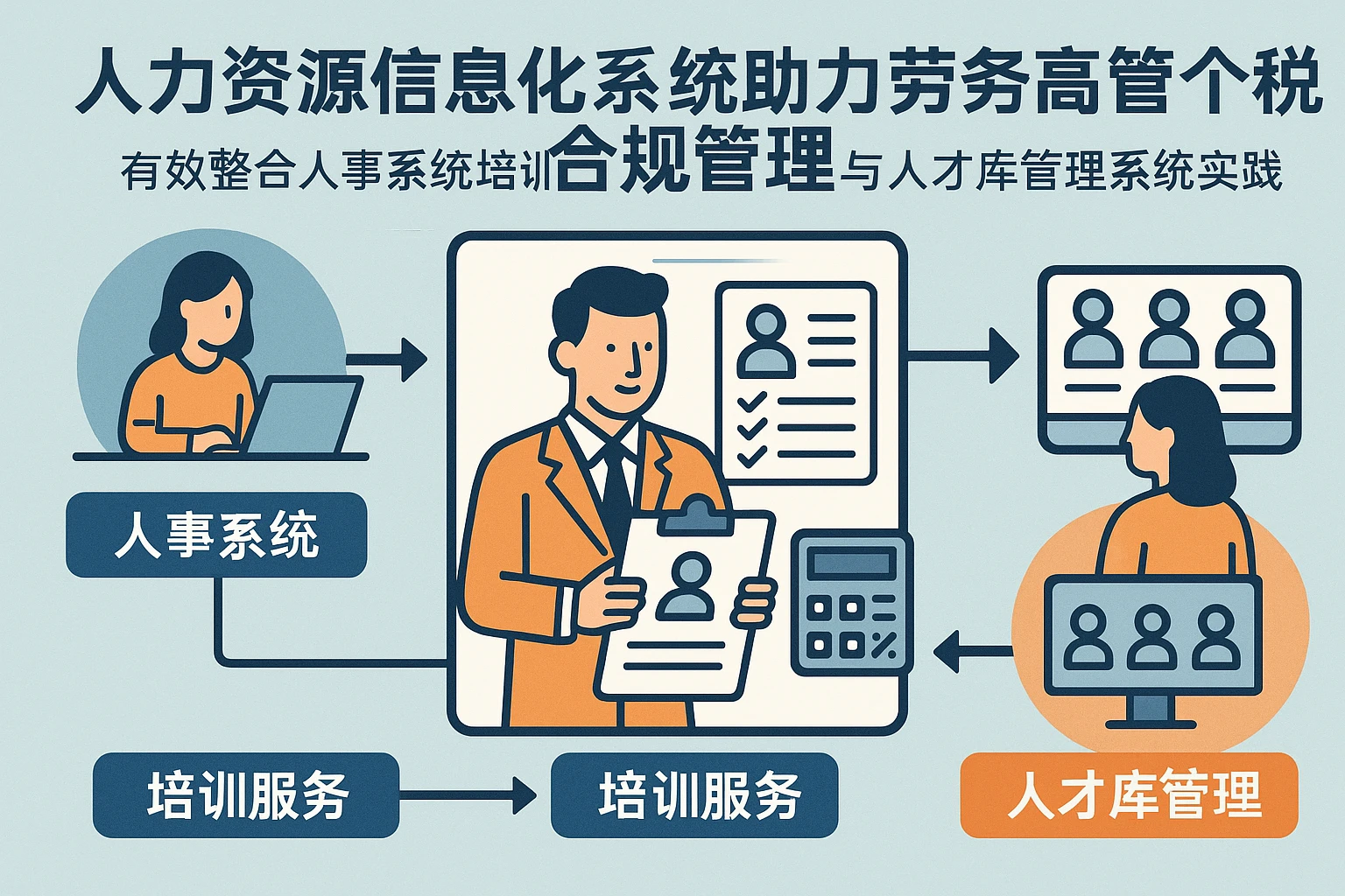 人力资源信息化系统助力劳务高管个税合规管理——有效整合人事系统培训服务与人才库管理系统的实践
