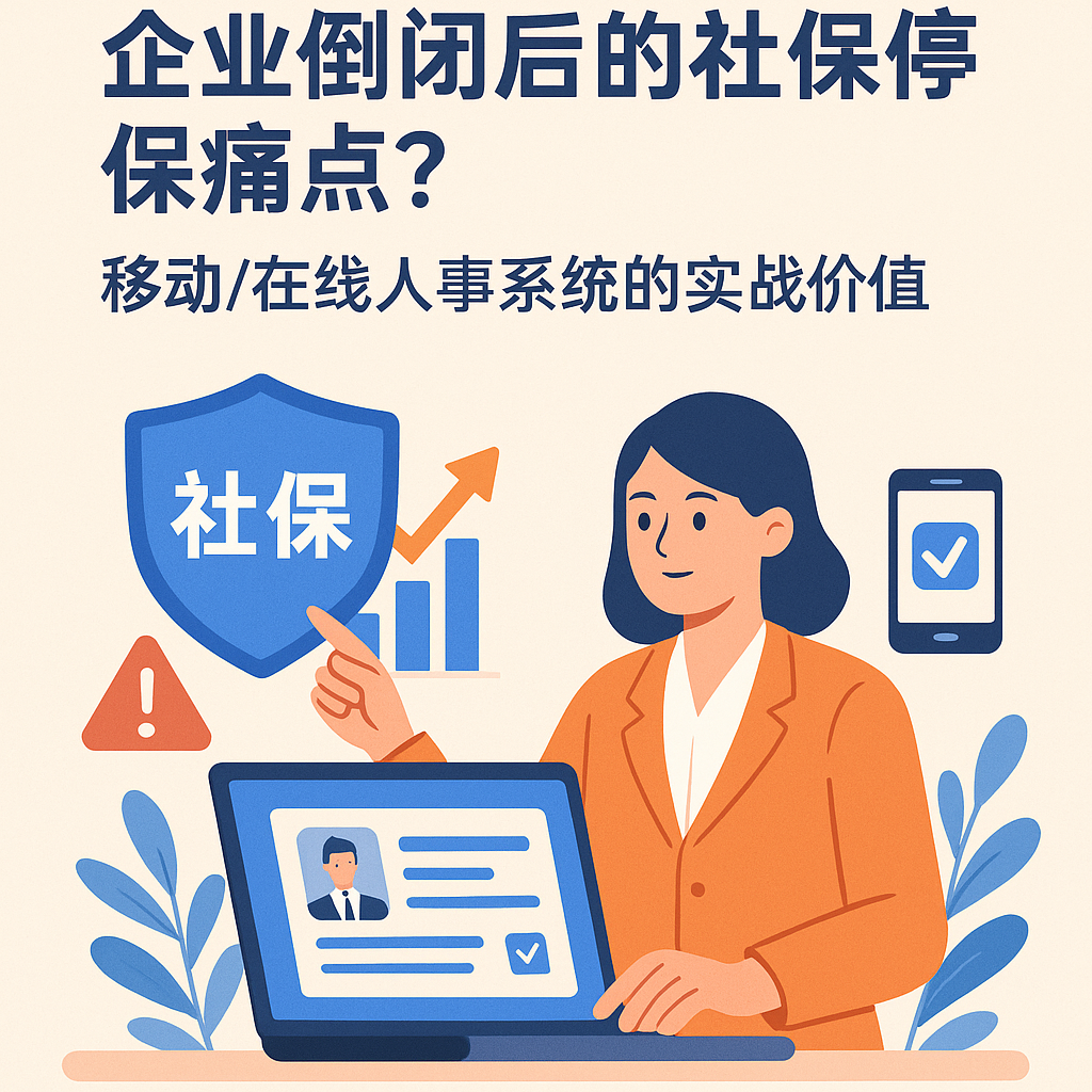 HR管理软件如何解决企业倒闭后的社保停保痛点？移动/在线人事系统的实战价值