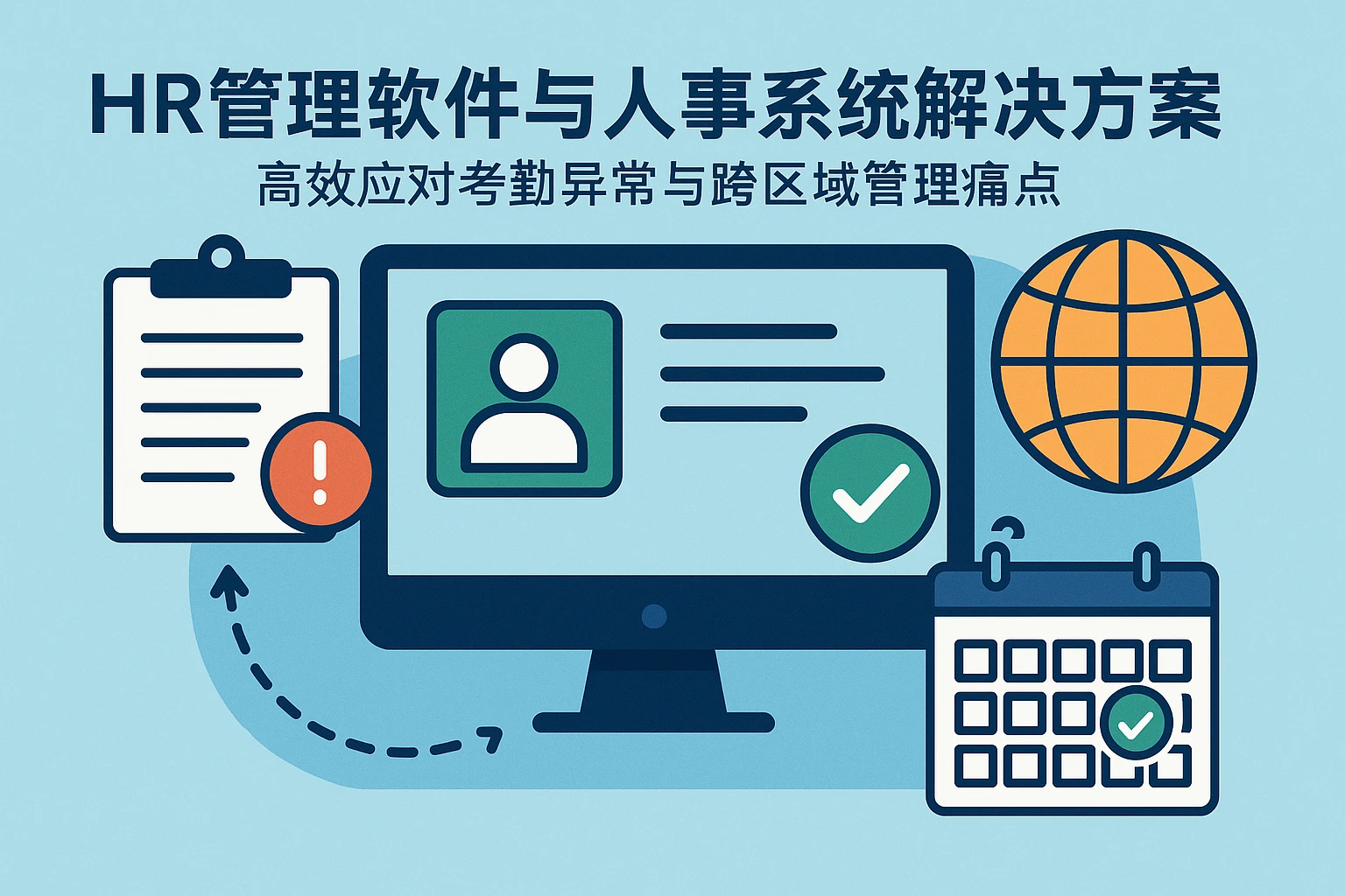 HR管理软件与人事系统解决方案：高效应对考勤异常与跨区域管理痛点