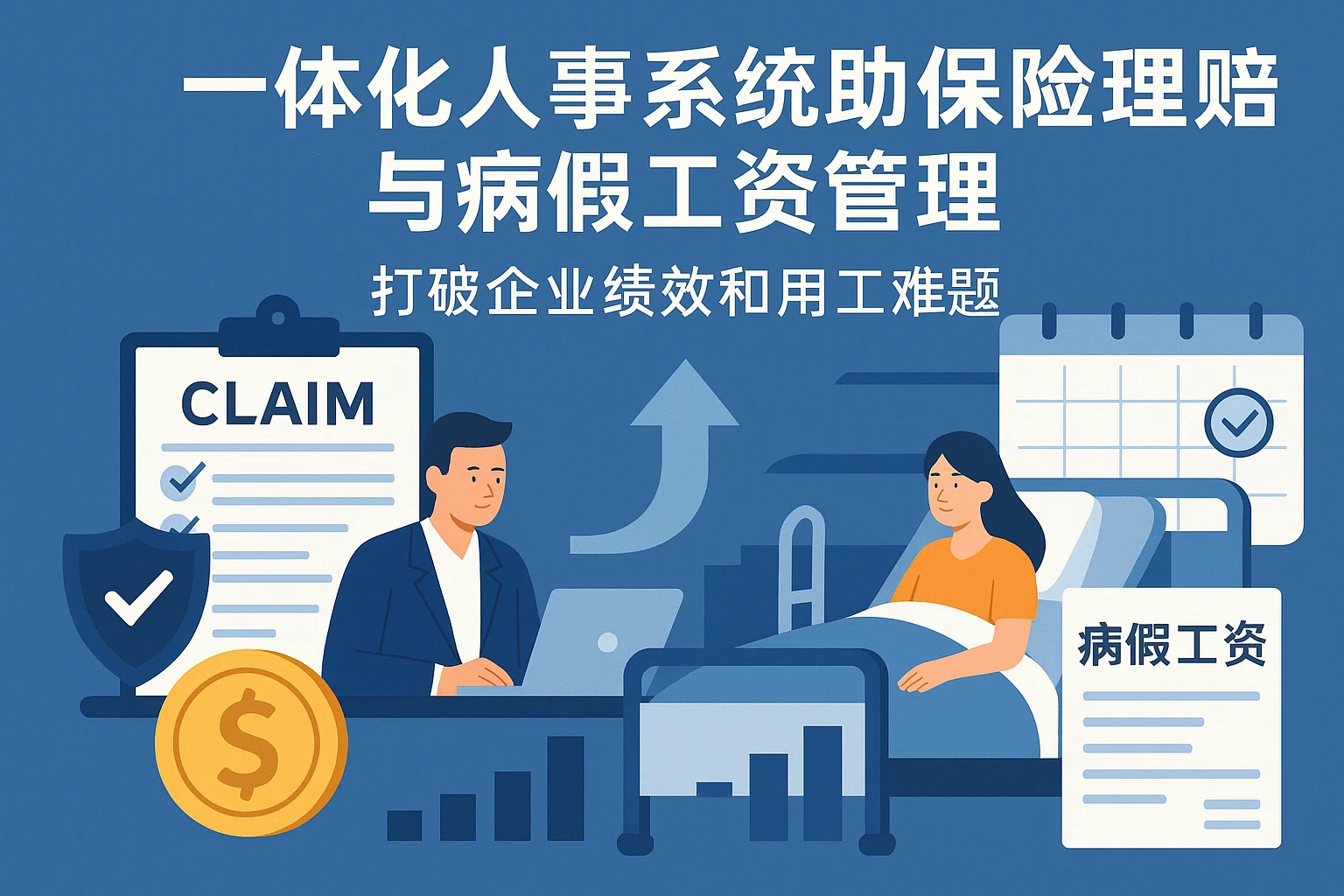一体化人事系统助力保险理赔与病假工资管理 —— 打破企业绩效和用工难题