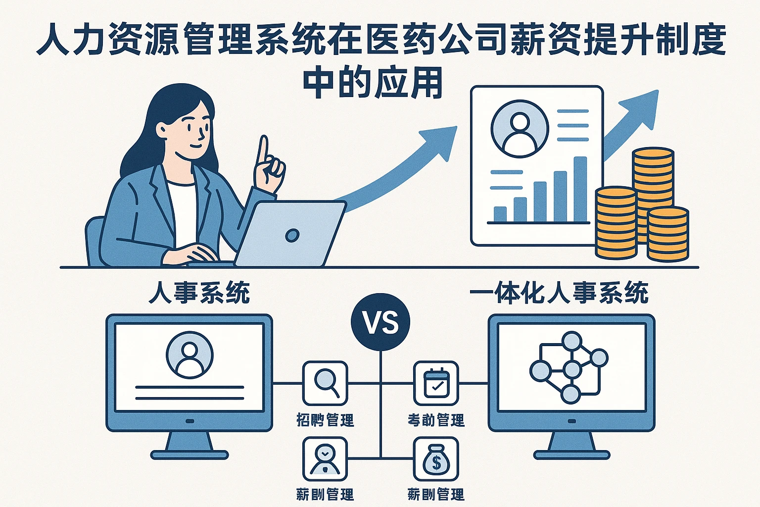 人力资源管理系统在医药公司薪资提升制度中的应用——人事系统对比与一体化人事系统的深度解析