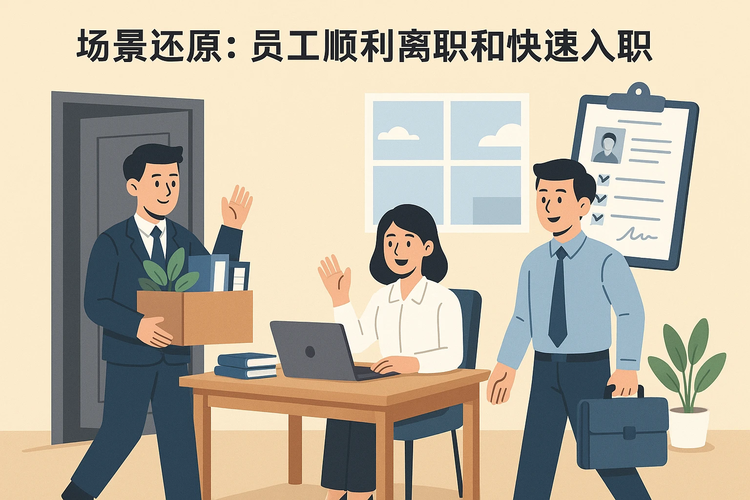 场景还原：员工顺利离职和快速入职