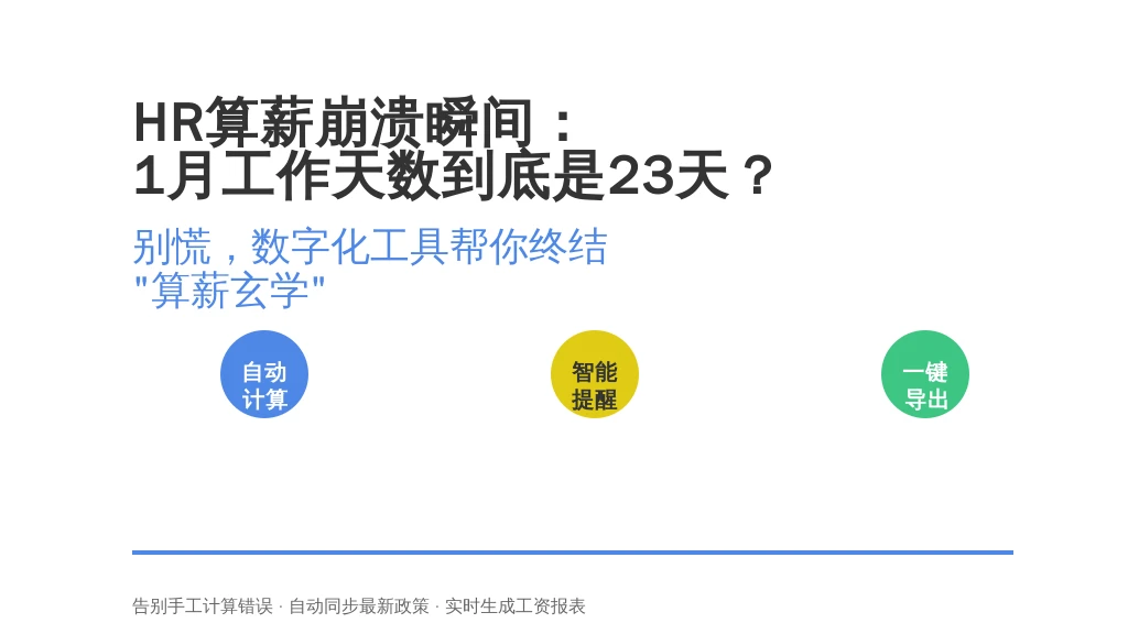 HR算薪崩溃瞬间：1月工作天数到底是23天？别慌，数字化工具帮你终结“算薪玄学”