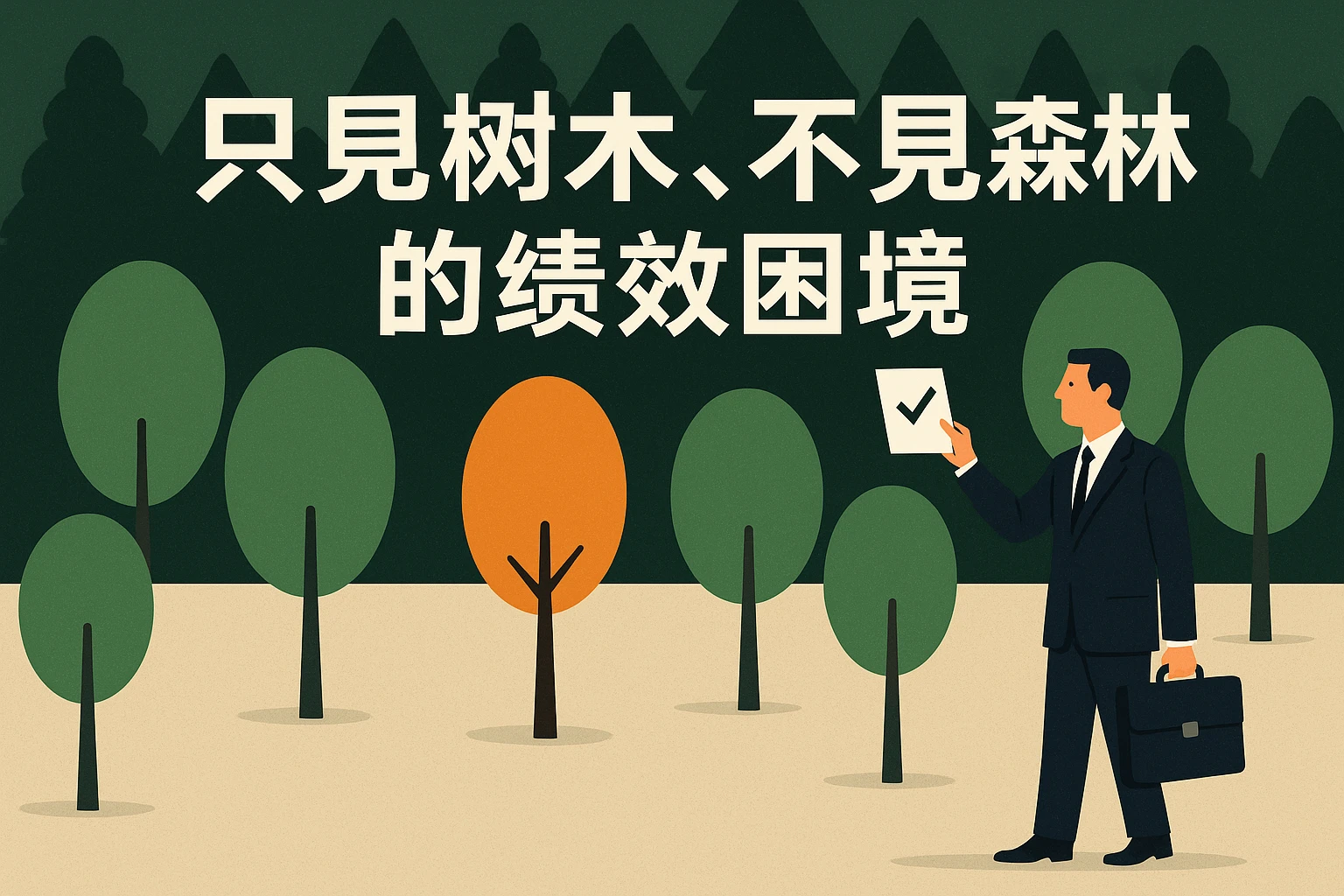 “只见树木，不见森林”的绩效困境