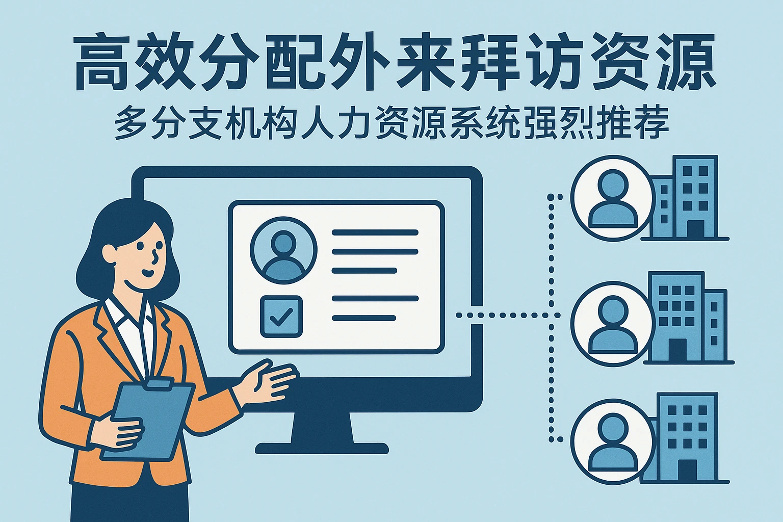高效分配外来拜访资源：多分支机构人力资源系统强烈推荐