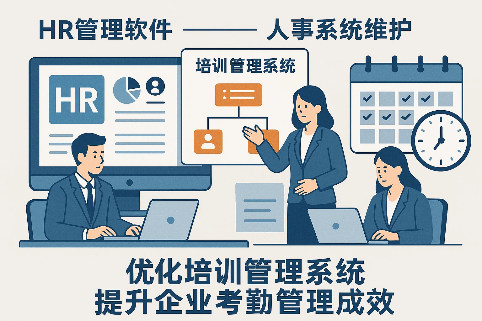HR管理软件与人事系统维护：优化培训管理系统提升企业考勤管理成效