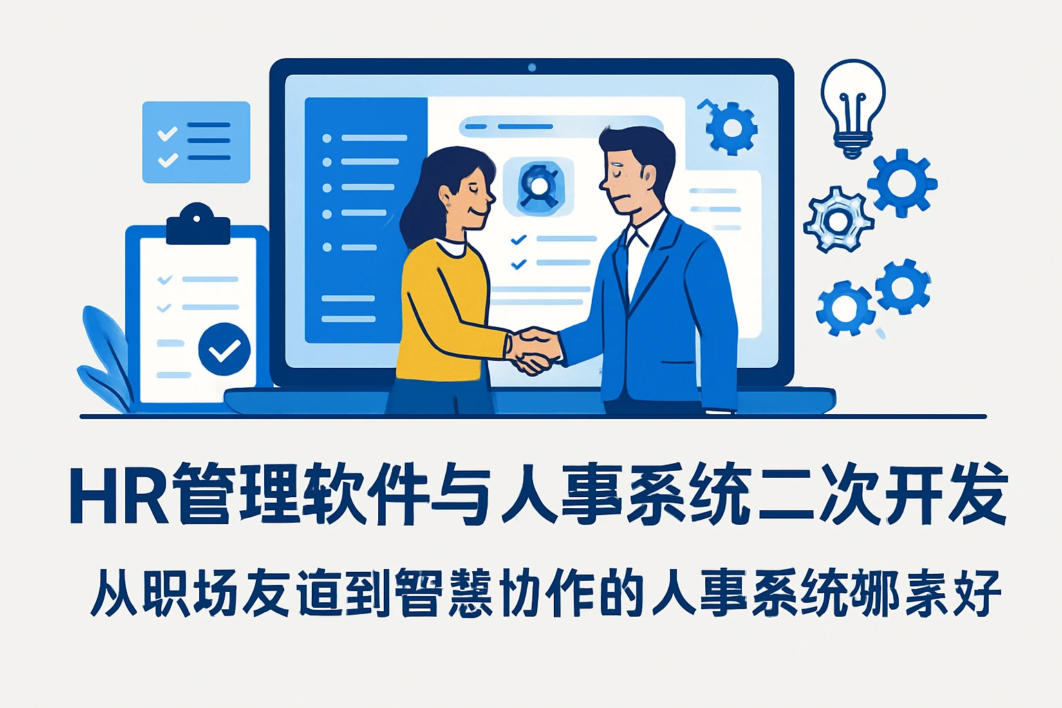 HR管理软件与人事系统二次开发：从职场友谊到智慧协作的人事系统哪家好