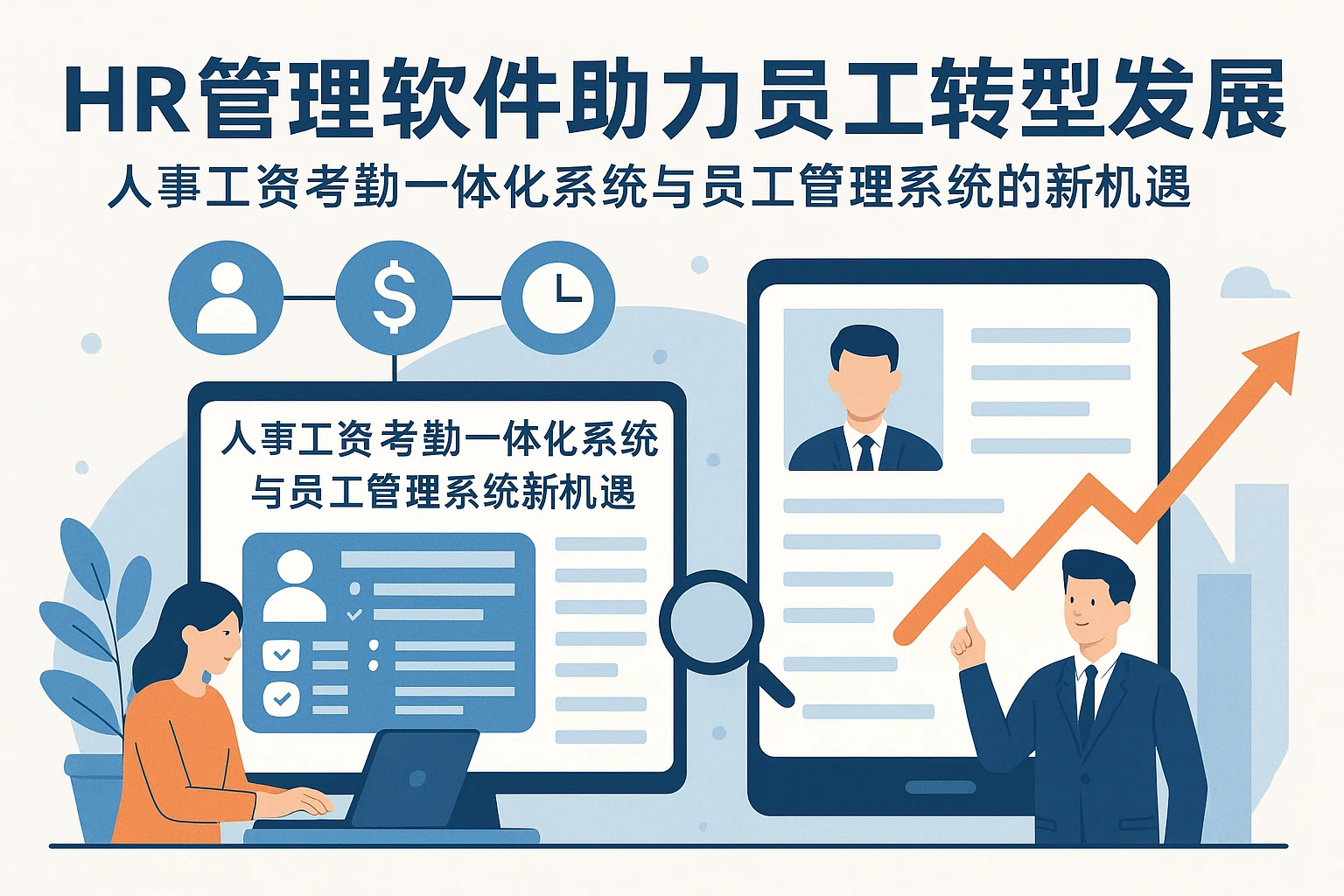 HR管理软件助力员工转型发展：人事工资考勤一体化系统与员工管理系统的新机遇