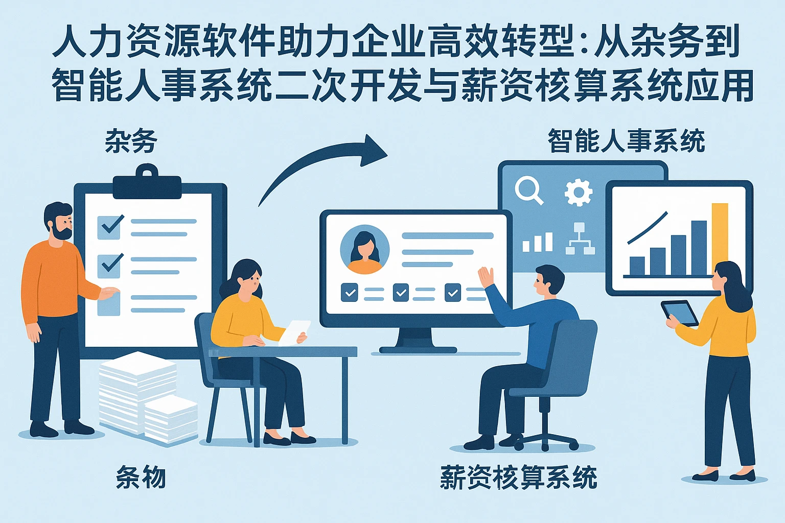 人力资源软件助力企业高效转型：从杂务到智能人事系统二次开发与薪资核算系统应用