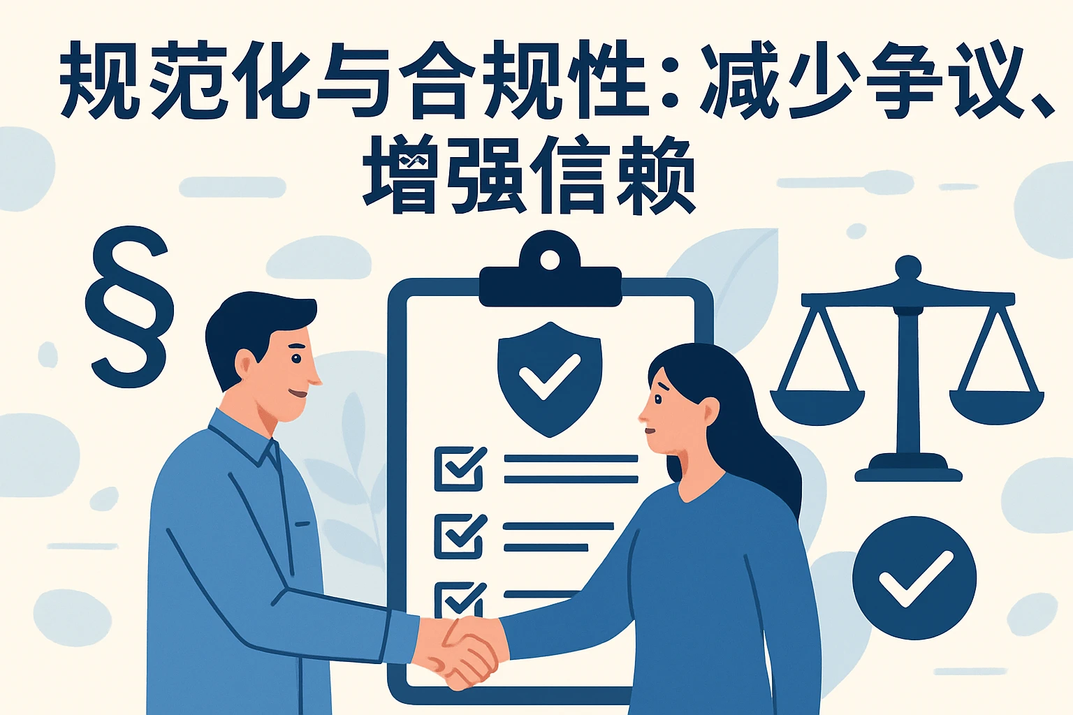 规范化与合规性：减少争议、增强信赖