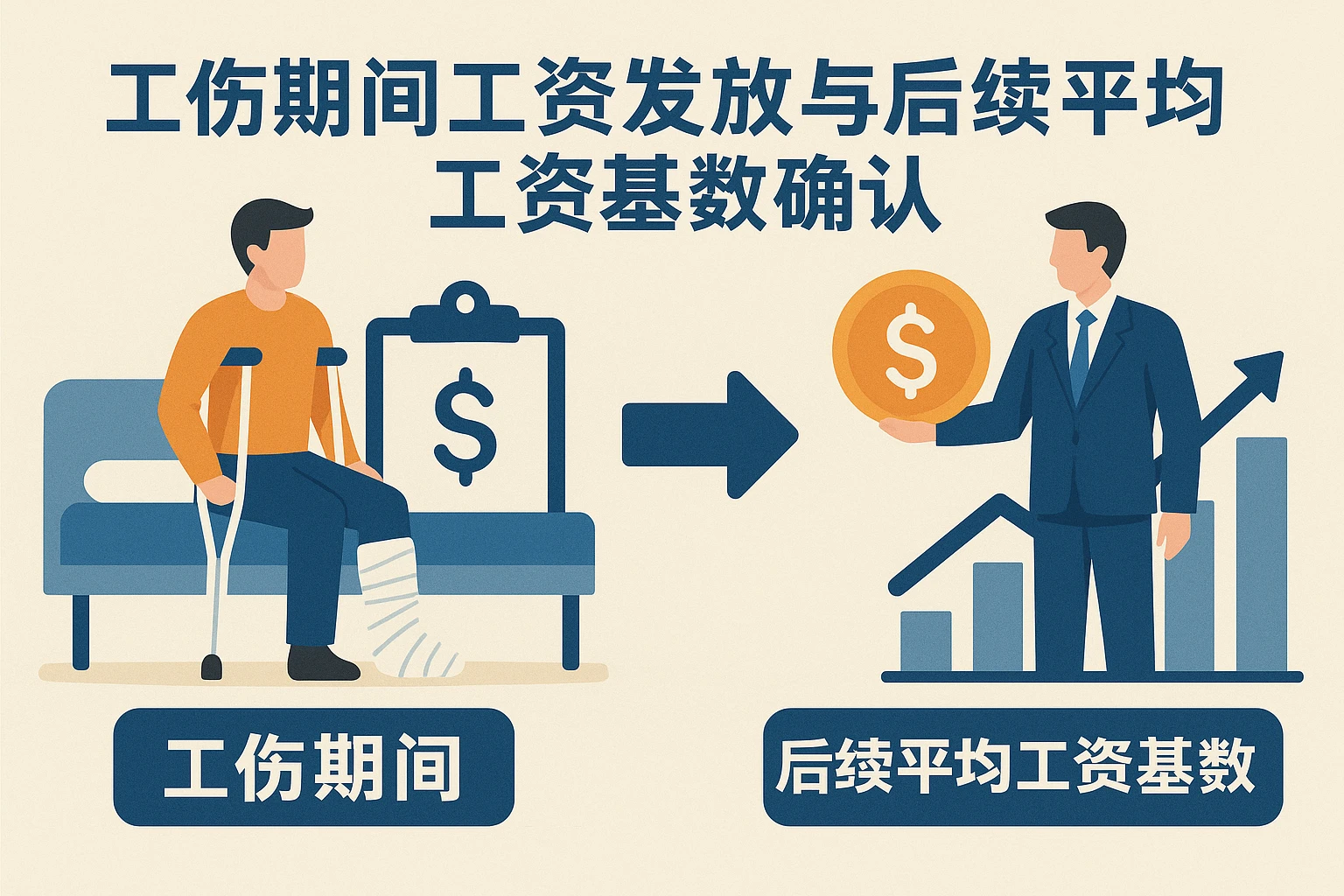 工伤期间工资发放与后续平均工资基数确认