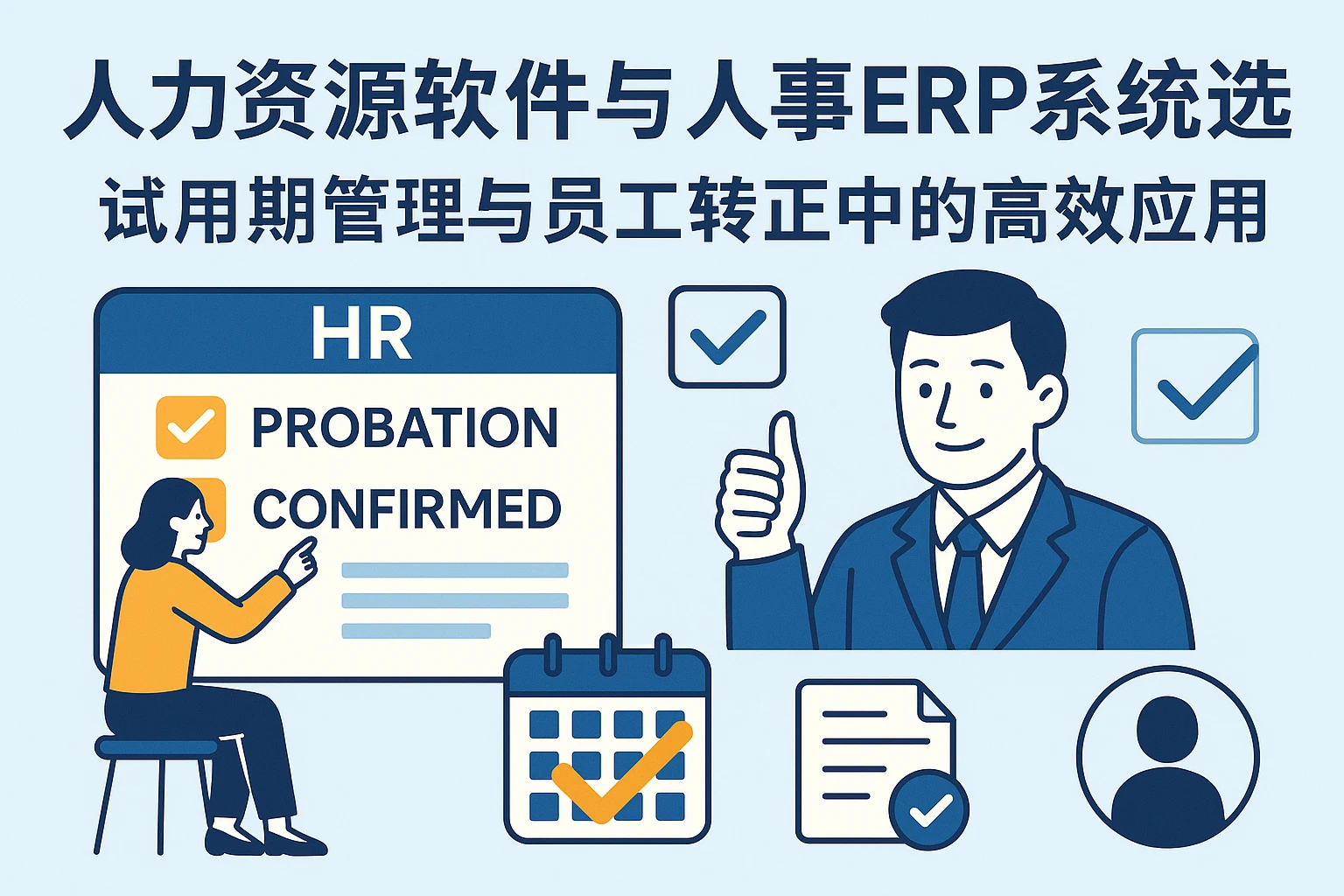 人力资源软件与人事ERP系统选型:试用期管理与员工转正中的高效应用