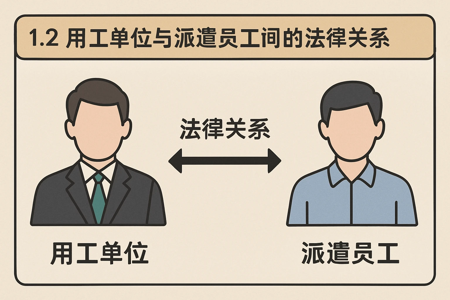 1.2 用工单位与派遣员工间的法律关系