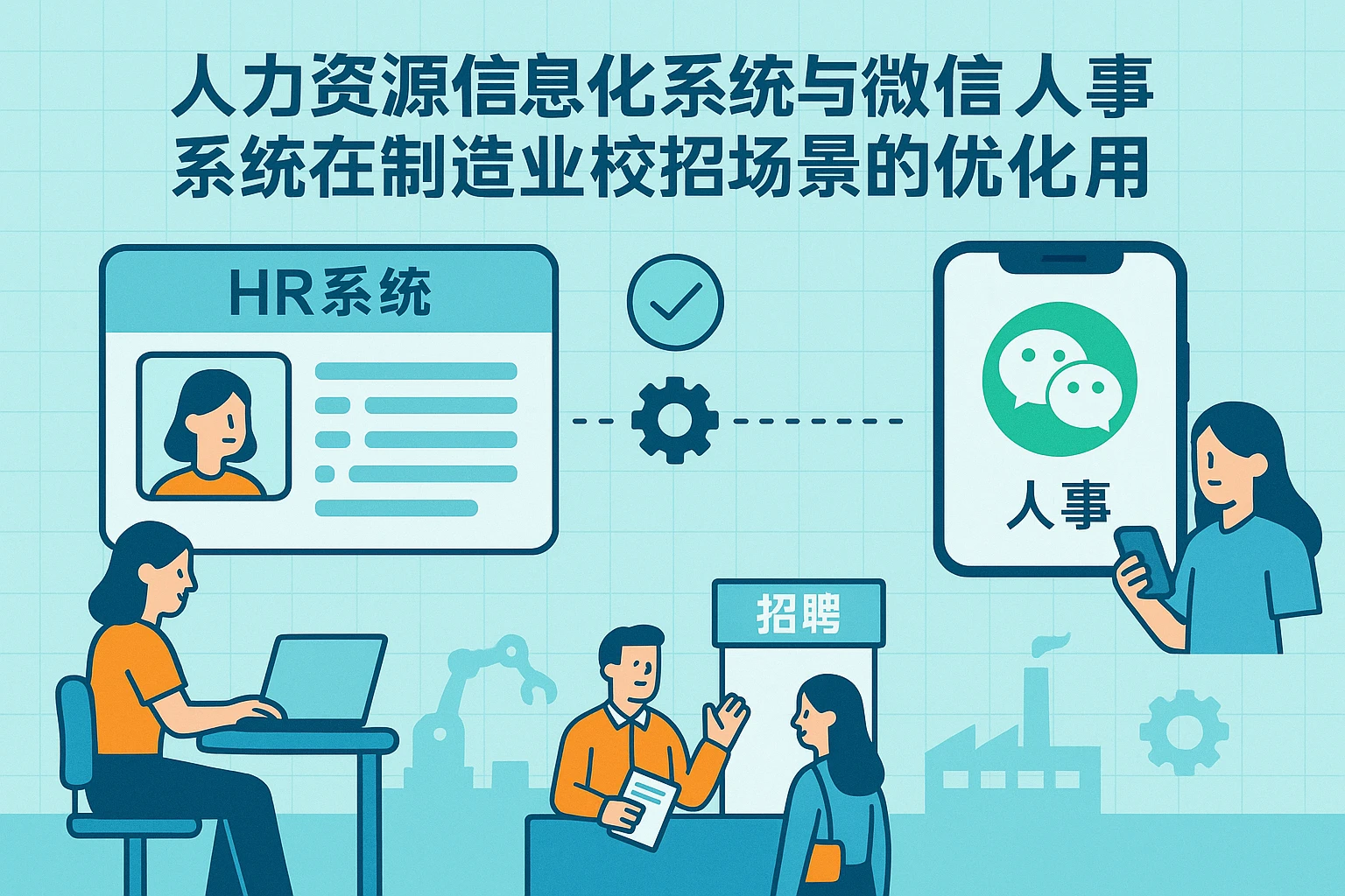 人力资源信息化系统与微信人事系统在制造业校招场景的优化应用