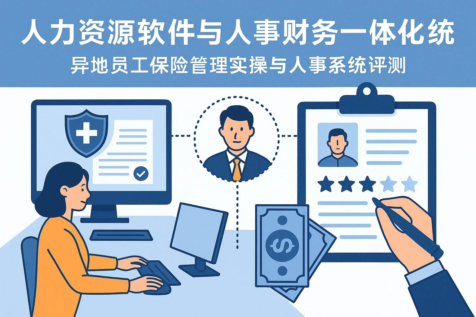 人力资源软件与人事财务一体化系统：异地员工保险管理实操与人事系统评测