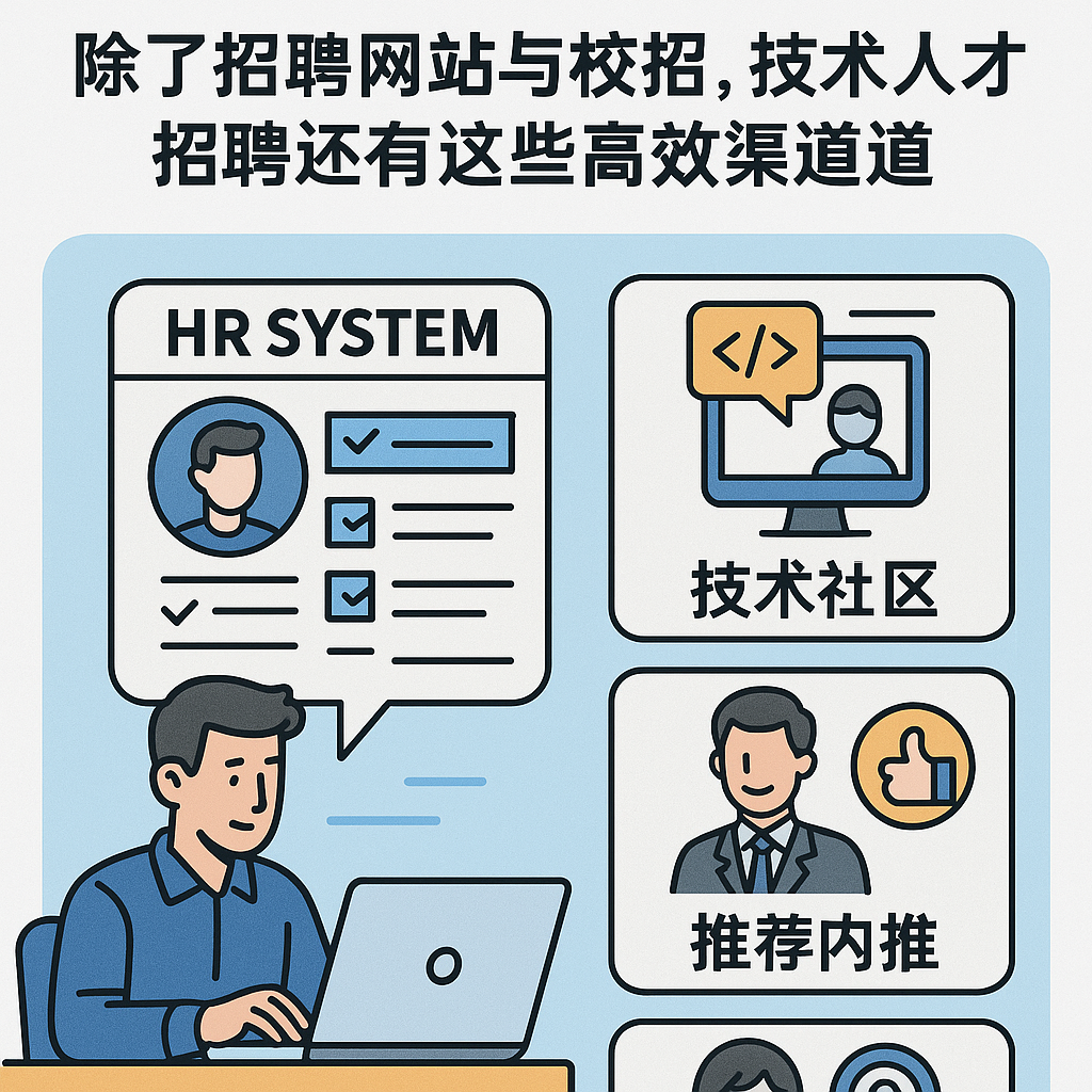 人事系统助力中小型科技公司破局：除了招聘网站与校招，技术人才招聘还有这些高效渠道