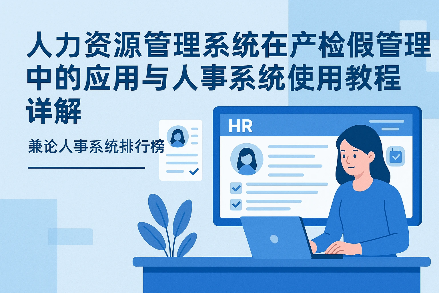 人力资源管理系统在产检假管理中的应用与人事系统使用教程详解——兼论人事系统排行榜