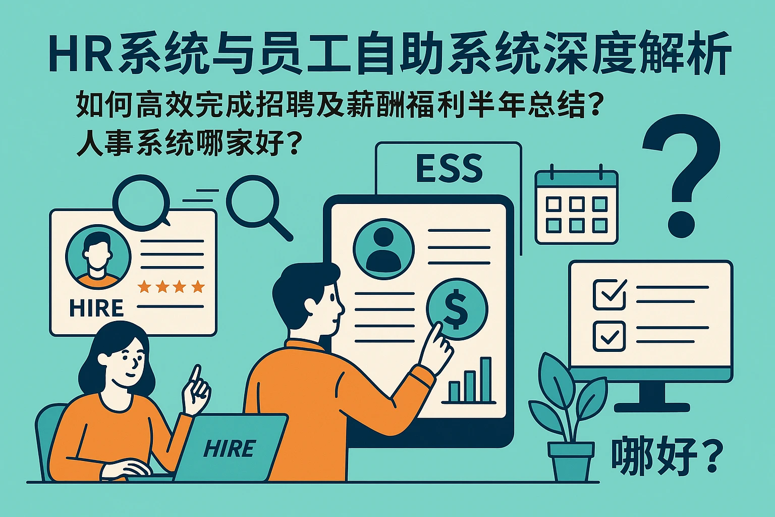 HR系统与员工自助系统深度解析——如何高效完成招聘及薪酬福利半年总结?人事系统哪家好?