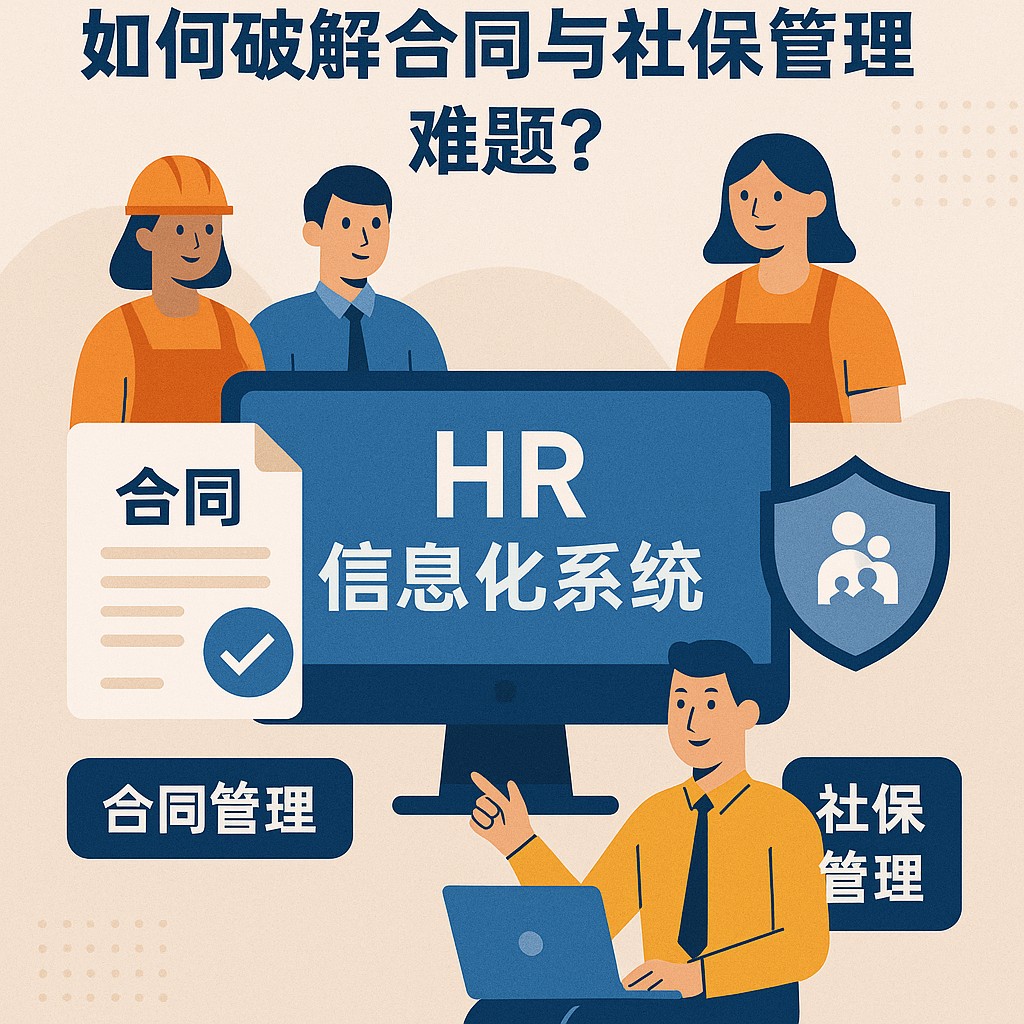 多主体用工场景下，人力资源信息化系统如何破解合同与社保管理难题？