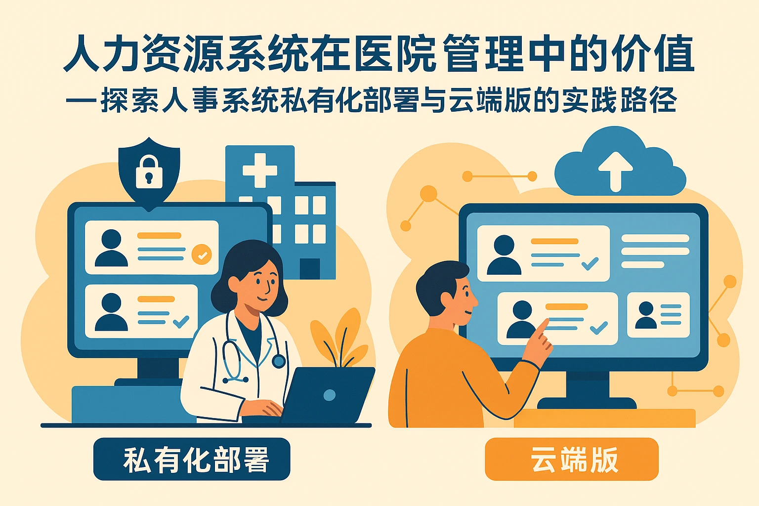 人力资源系统在医院管理中的价值——探索人事系统私有化部署与云端版的实践路径