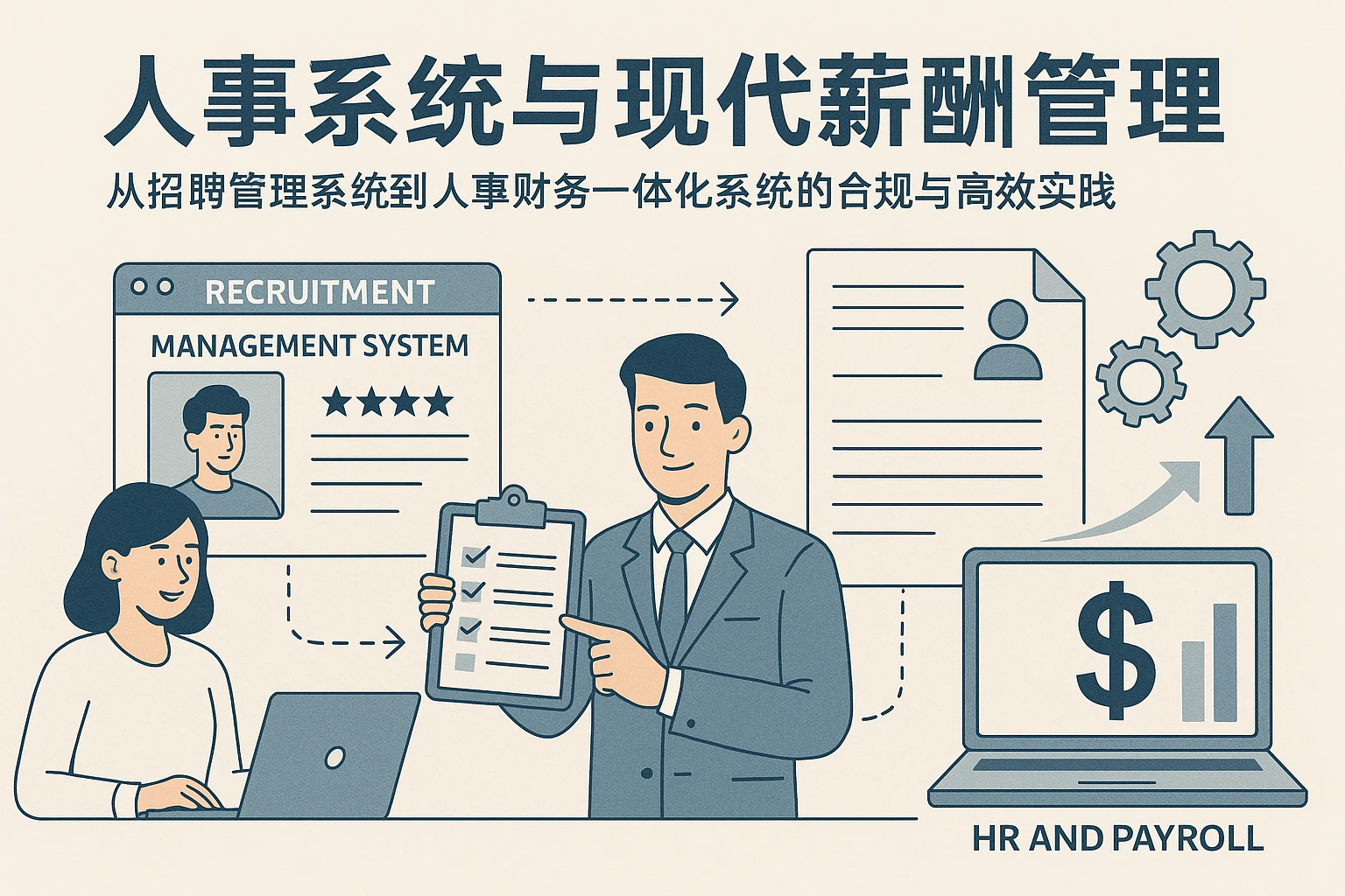 人事系统与现代薪酬管理：从招聘管理系统到人事财务一体化系统的合规与高效实践