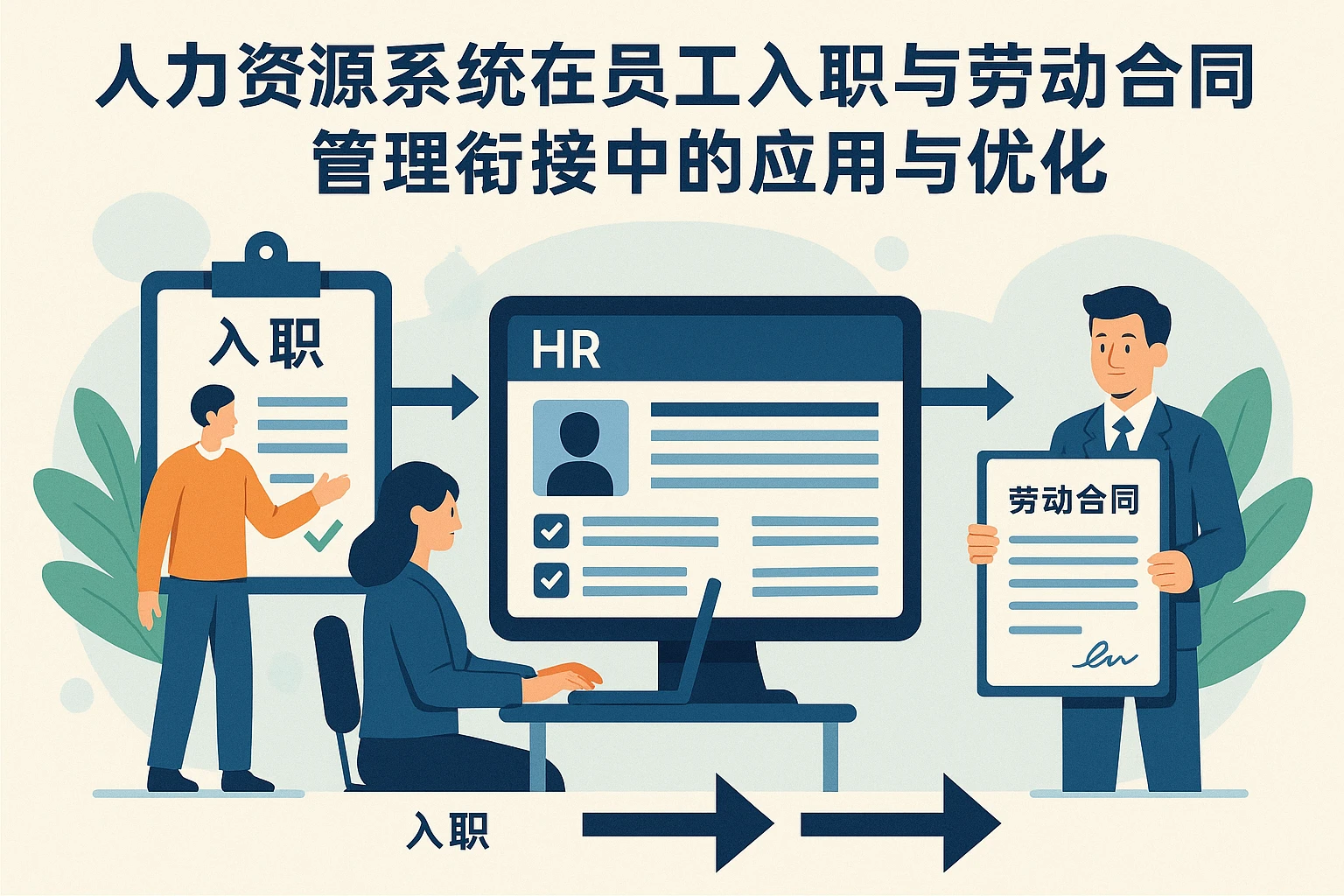 人力资源系统在员工入职与劳动合同管理衔接中的应用与优化