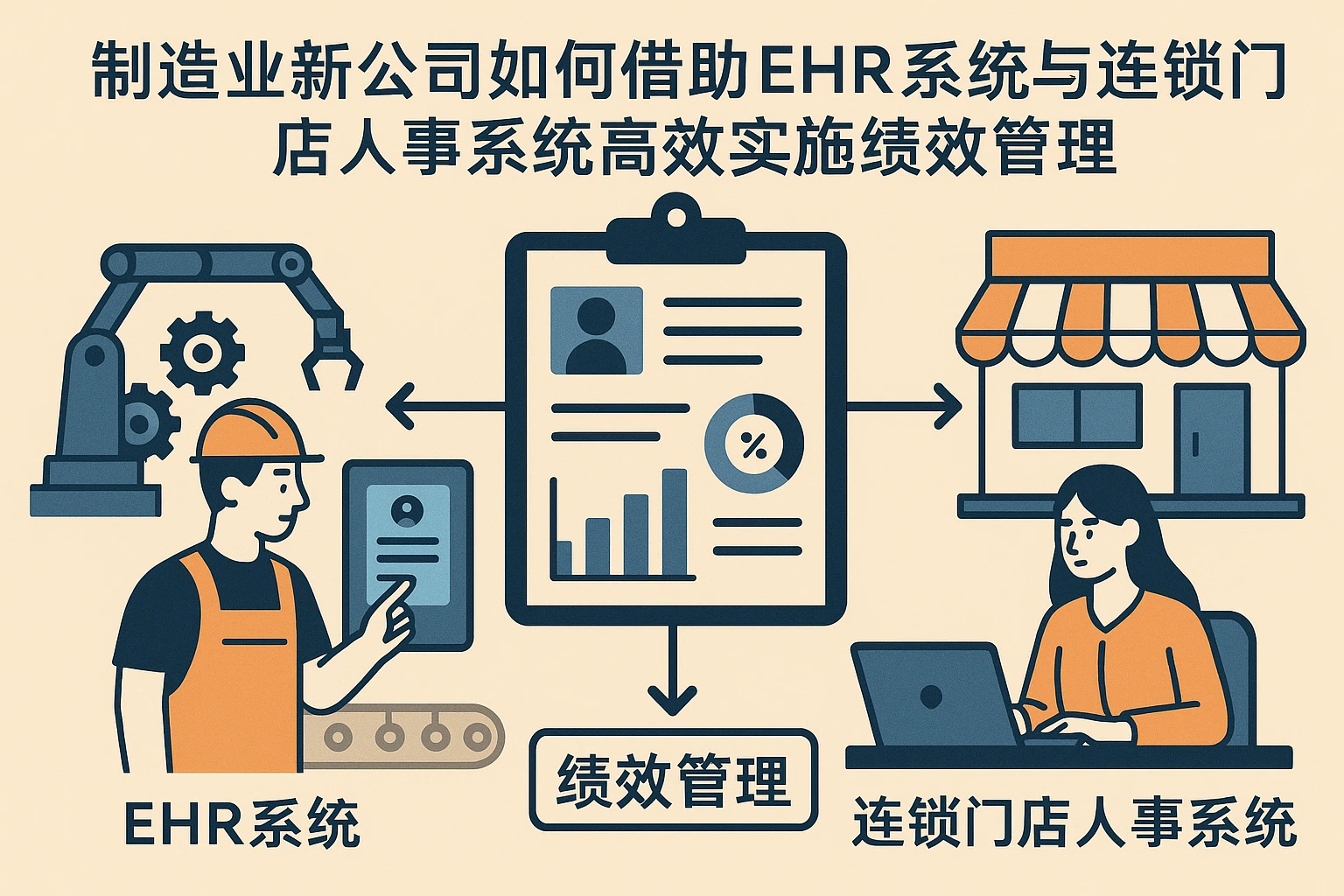 制造业新公司如何借助EHR系统与连锁门店人事系统高效实施绩效管理