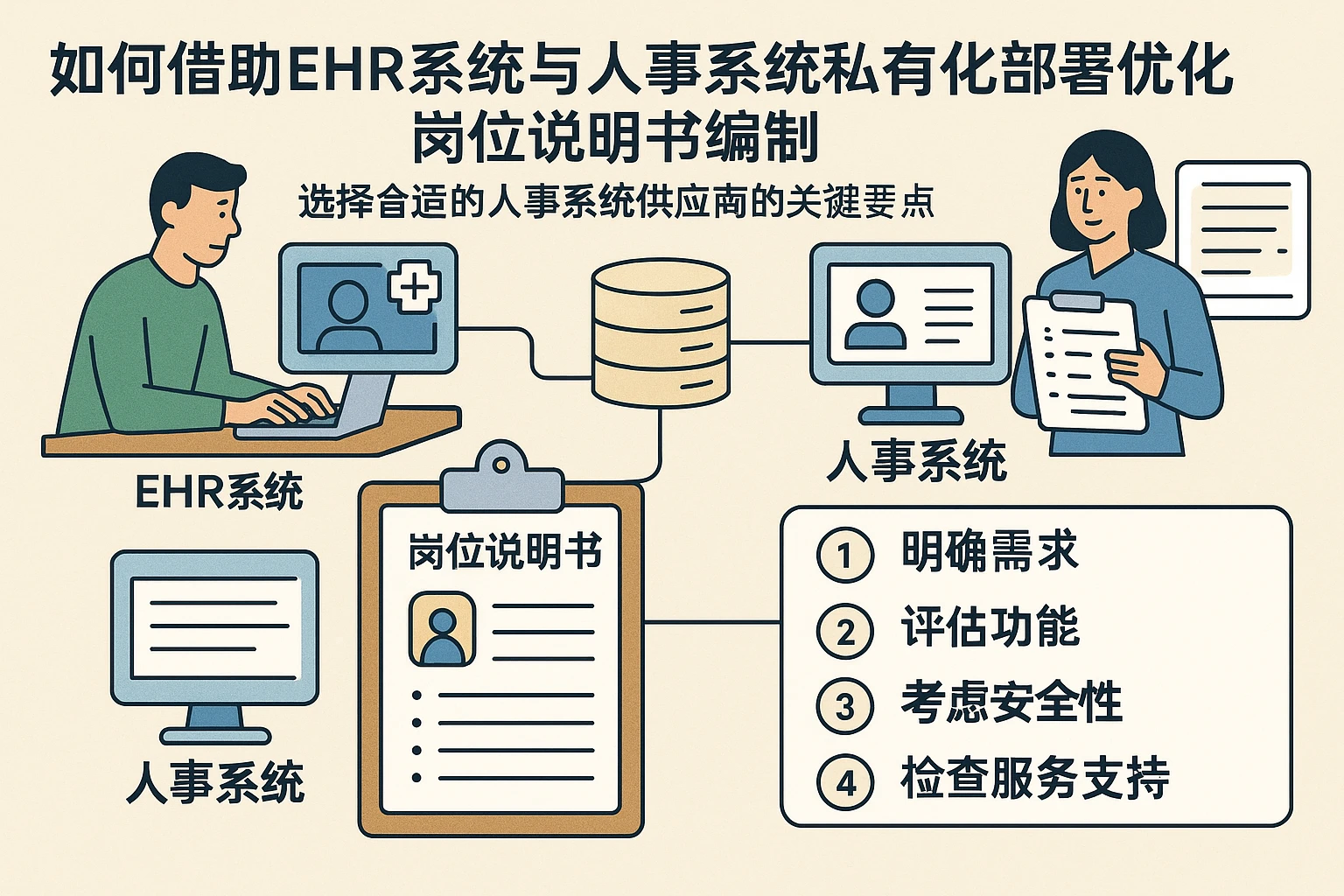 如何借助EHR系统与人事系统私有化部署优化岗位说明书编制——选择合适的人事系统供应商的关键要点