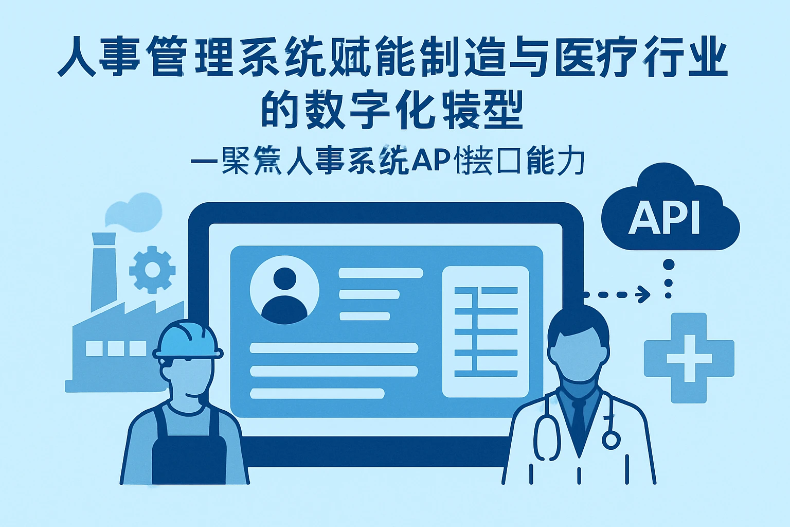 人事管理系统赋能制造与医疗行业的数字化转型——聚焦人事系统API接口能力