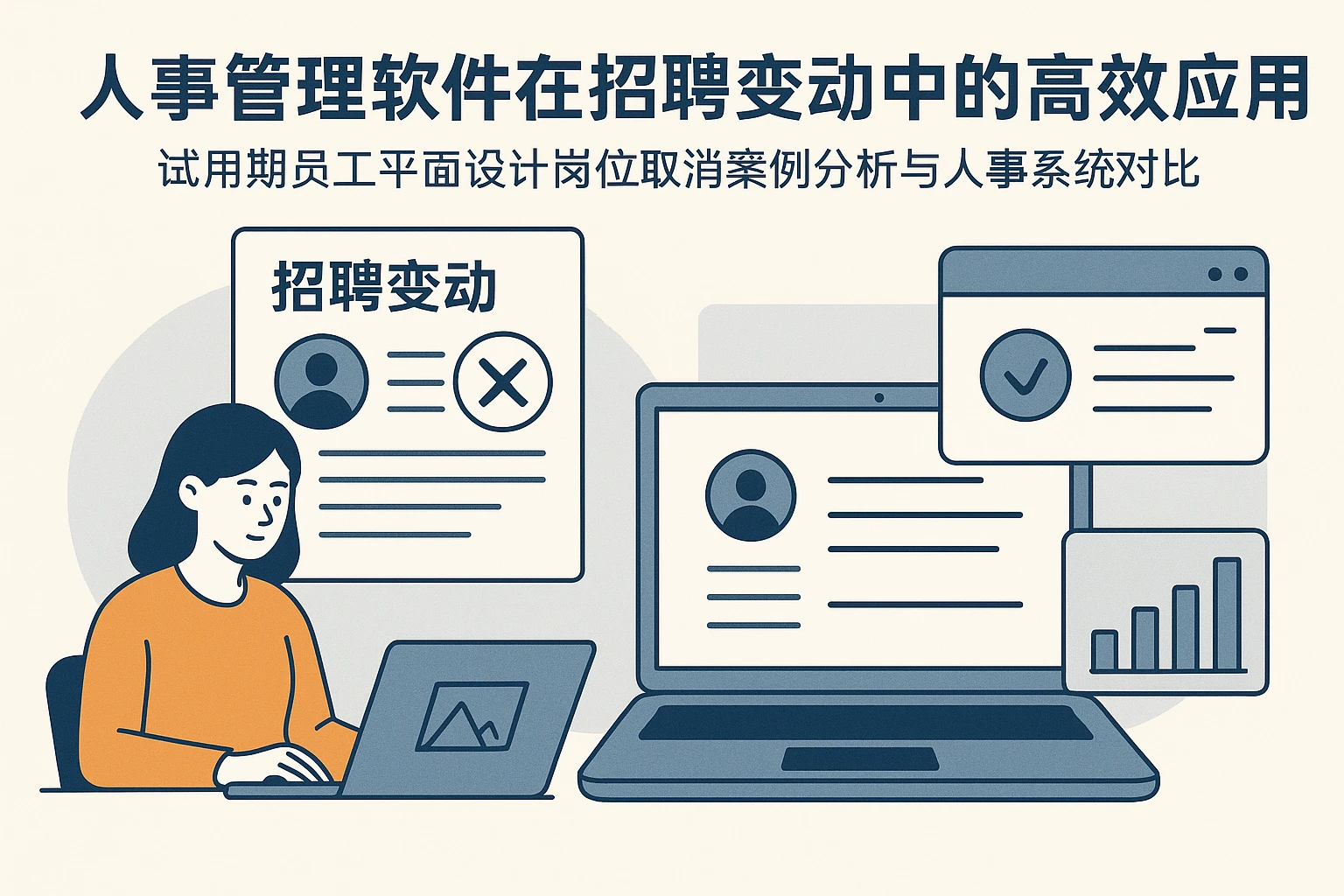 人事管理软件在招聘变动中的高效应用——试用期员工平面设计岗位取消案例分析与人事系统对比