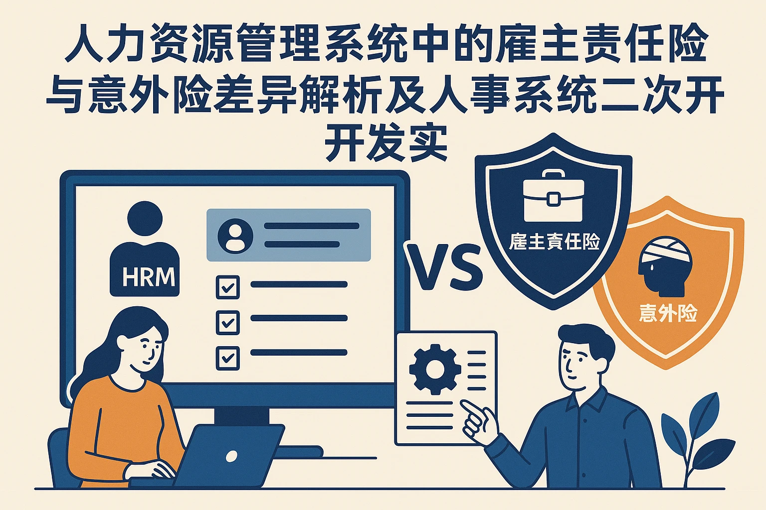 人力资源管理系统中的雇主责任险与意外险差异解析及人事系统二次开发实践