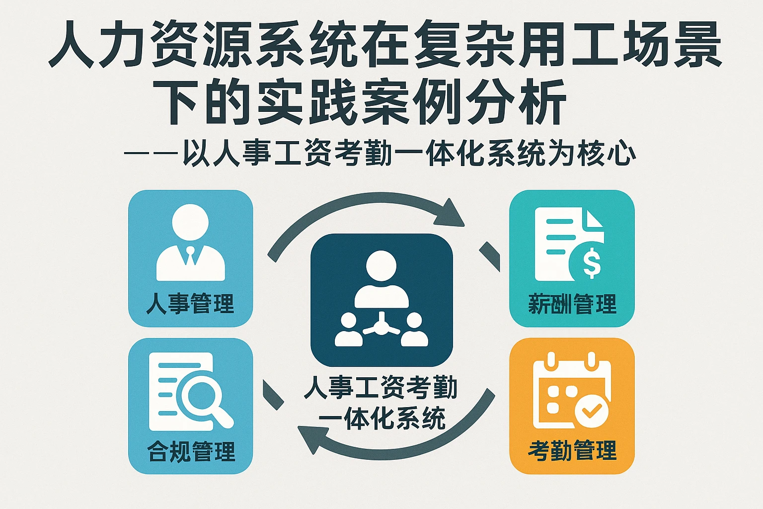 人力资源系统在复杂用工场景下的实践案例分析——以人事工资考勤一体化系统为核心