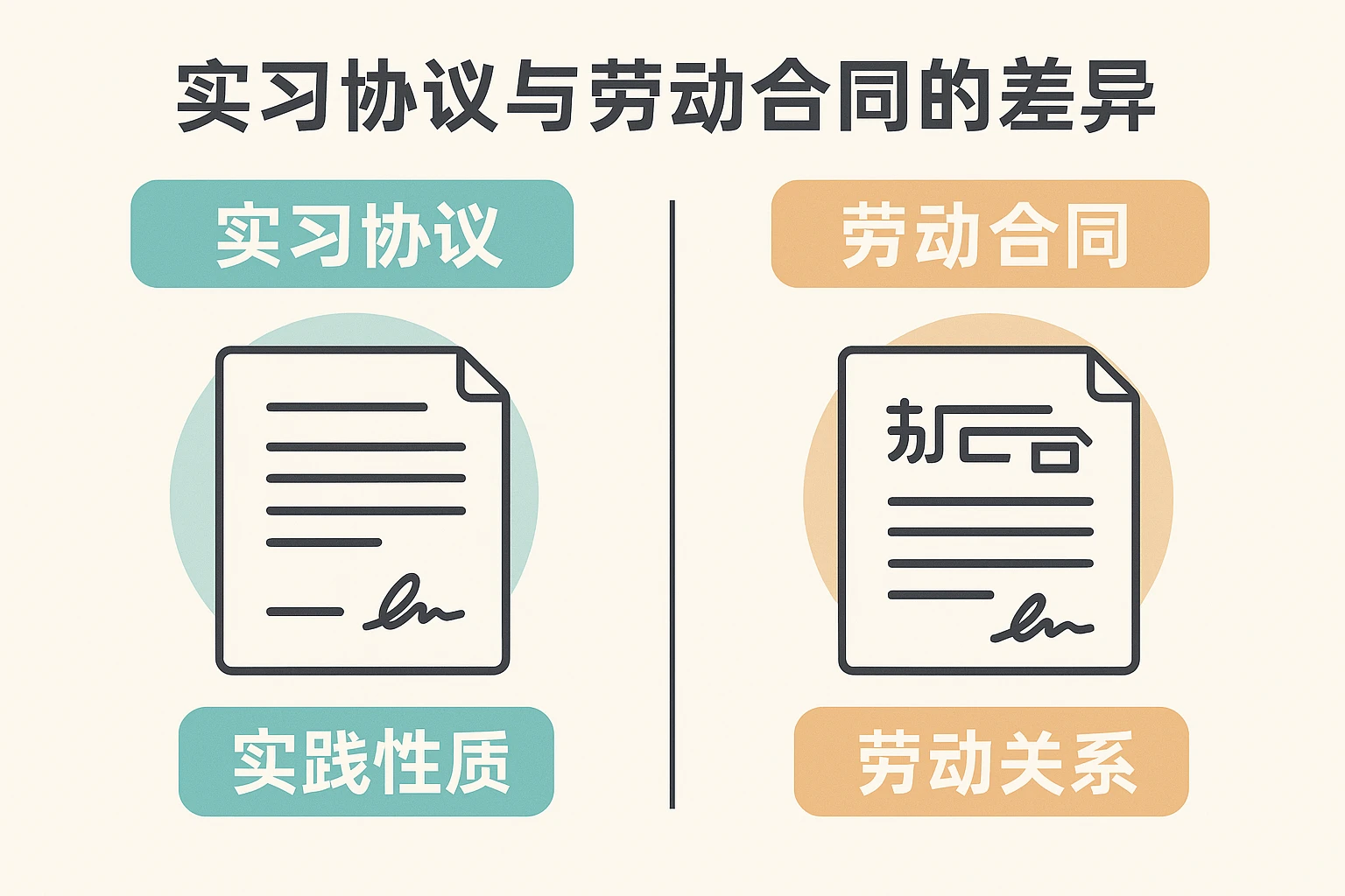 实习协议与劳动合同属性差异