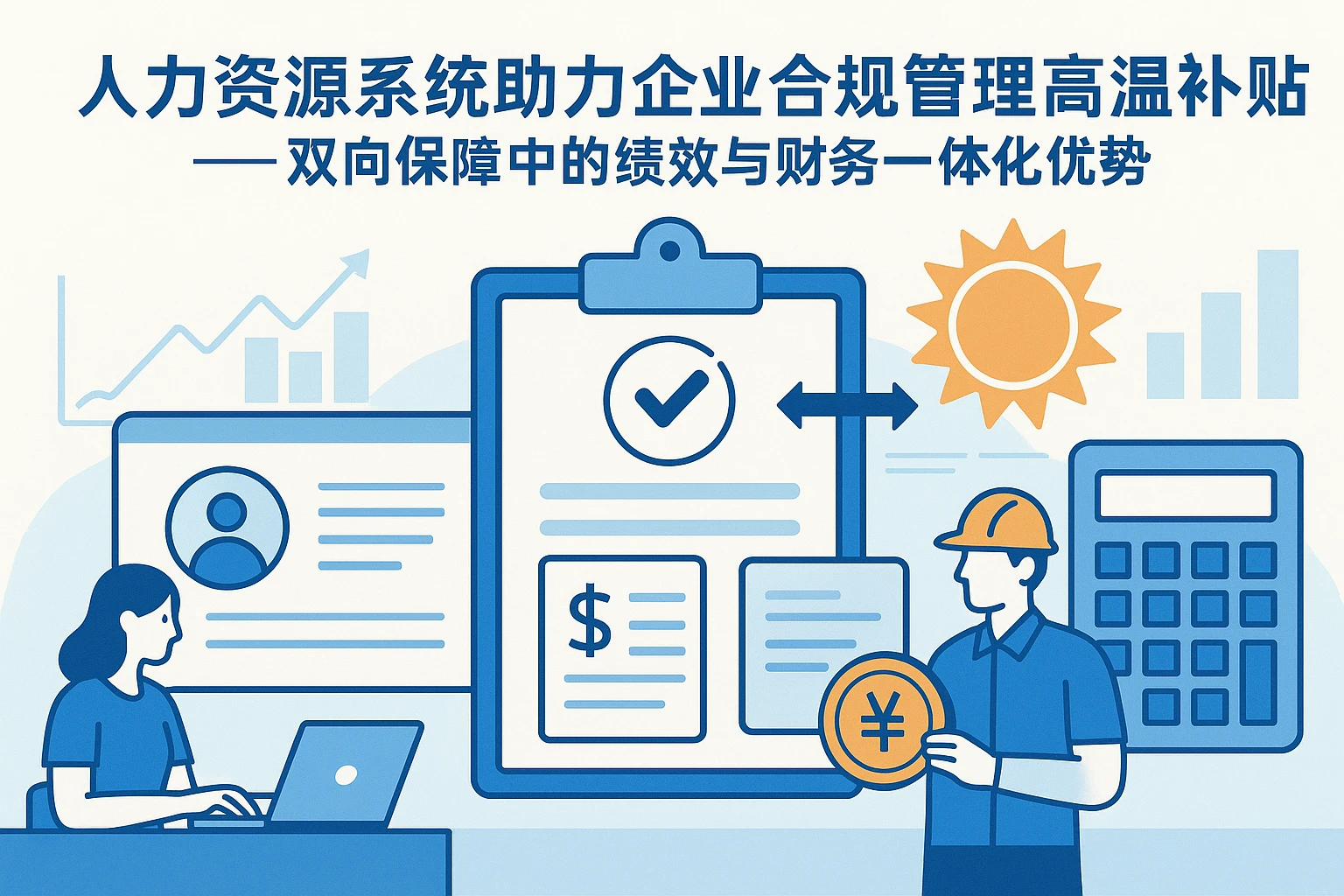 人力资源系统助力企业合规管理高温补贴 —— 双向保障中的绩效与财务一体化优势