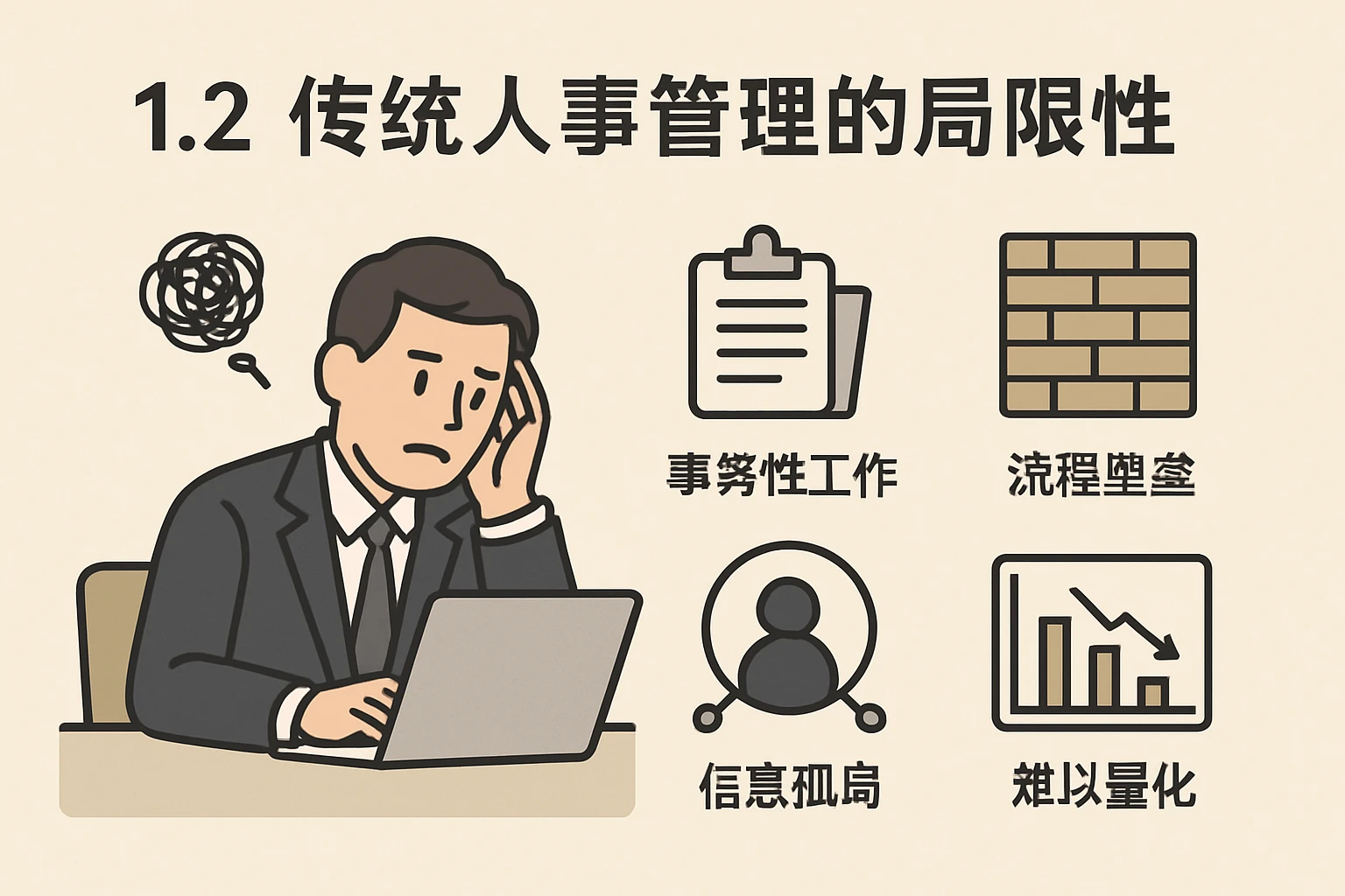 1.2 传统人事管理的局限性