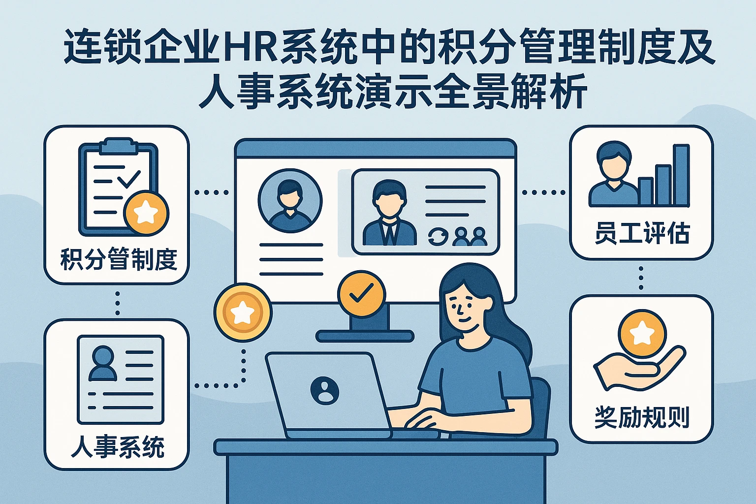 连锁企业HR系统中的积分管理制度及人事系统演示全景解析
