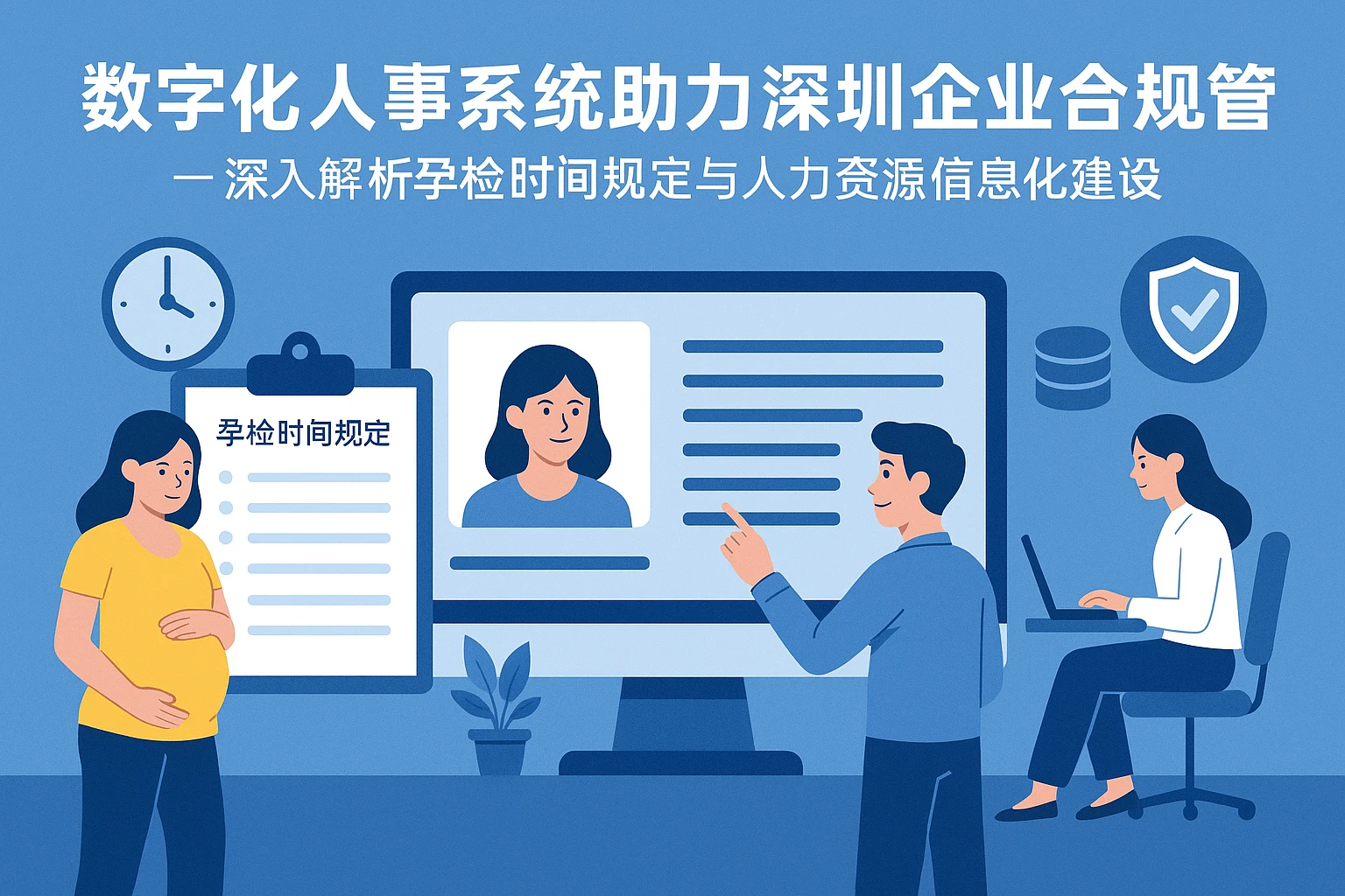 数字化人事系统助力深圳企业合规管理 —— 深入解析孕检时间规定与人力资源信息化建设