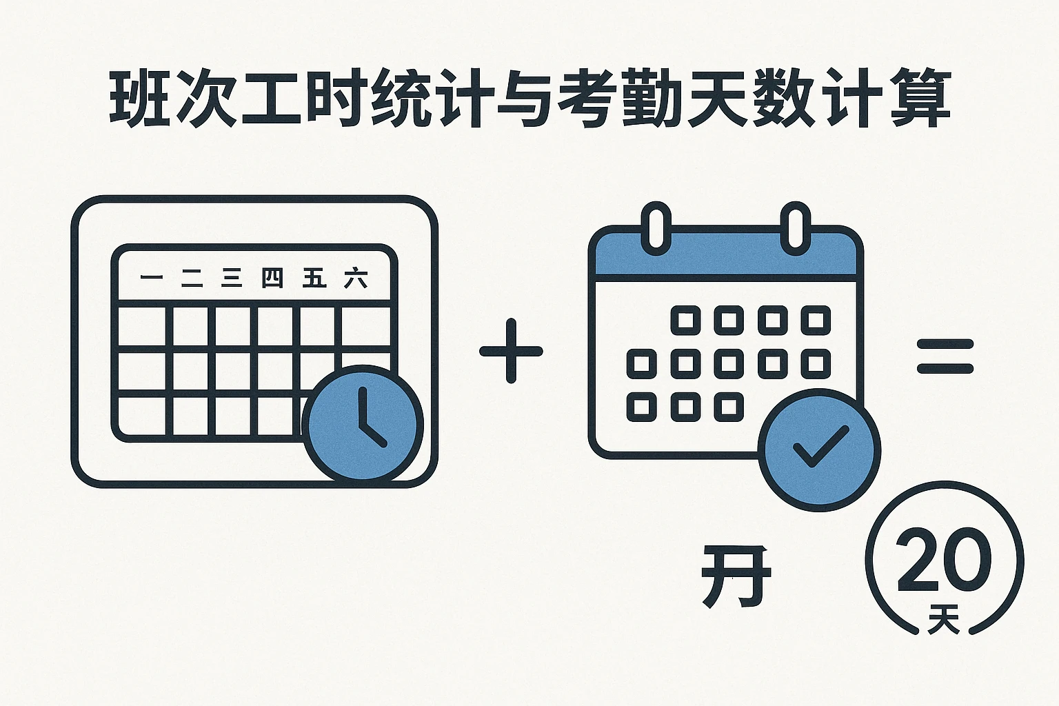 班次工时统计与考勤天数计算