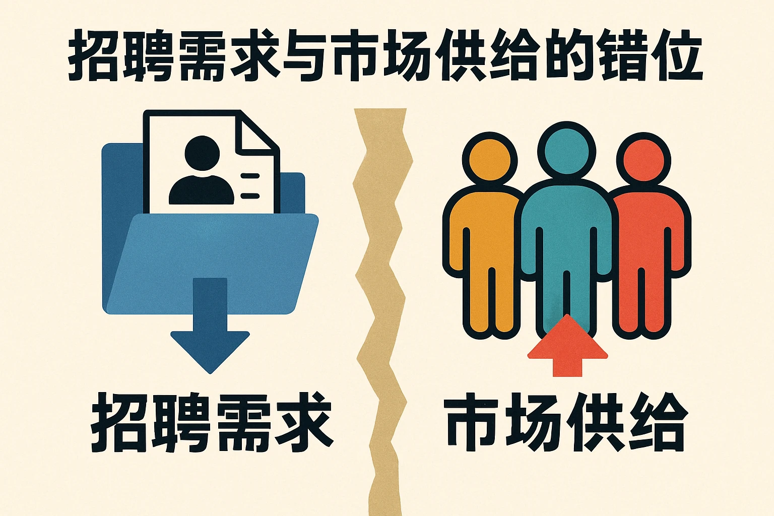 招聘需求与市场供给的错位