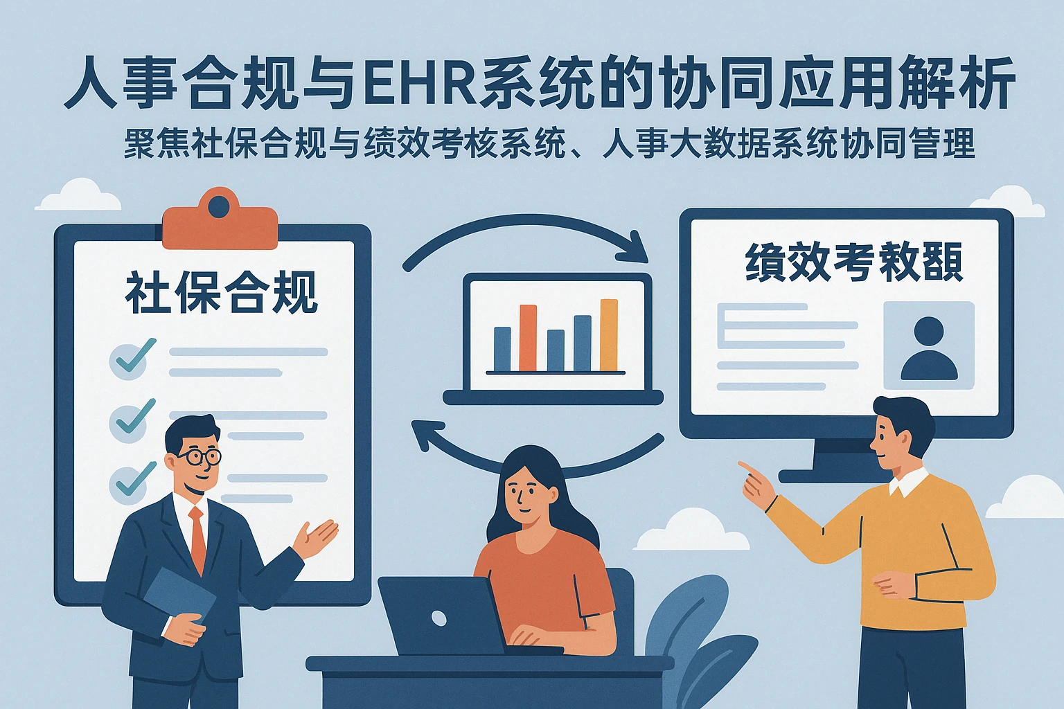 人事合规与EHR系统的协同应用解析——聚焦社保合规与绩效考核系统、人事大数据系统协同管理