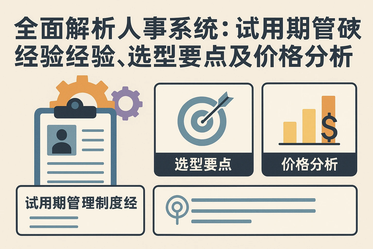 全面解析人事系统：试用期管理制度经验、选型要点及价格分析